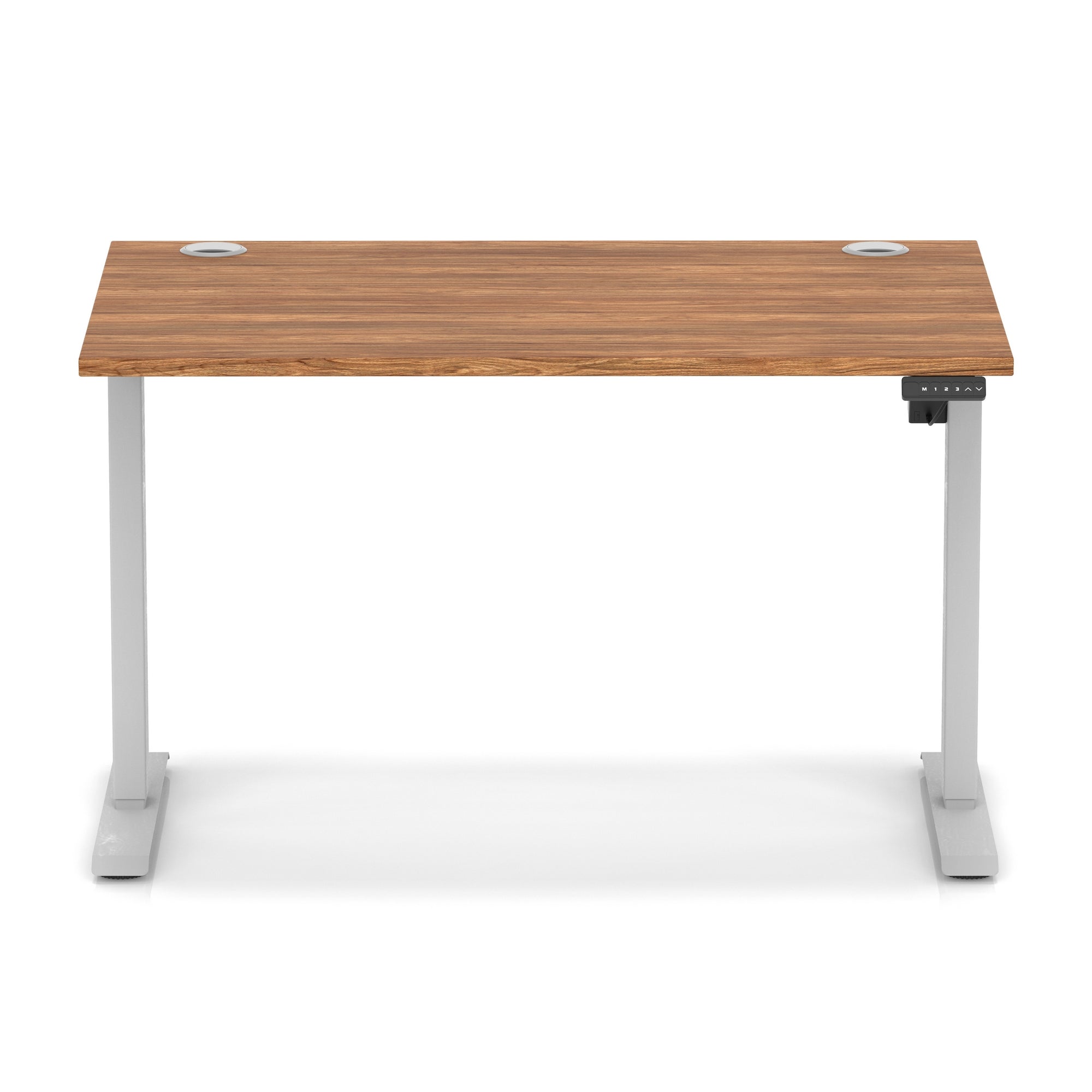 Air Lite Height Adjustable Desk with Cable Ports, 1000–1600mm Widths, Multiple Desktop & Frame Colours, MFC, 5 Year Warranty, Office Computer Workstation