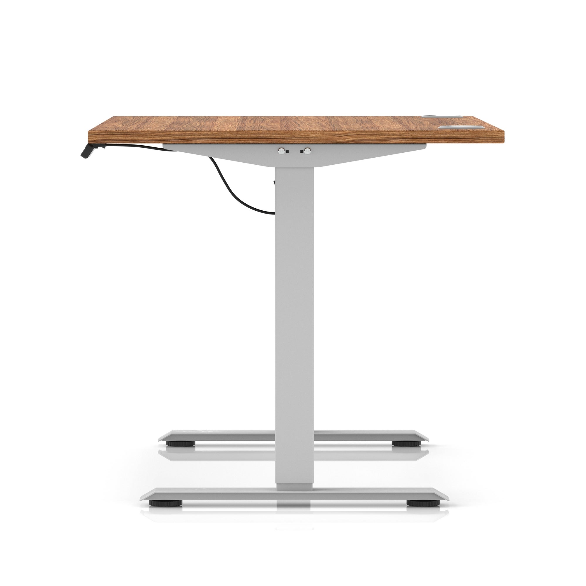 Air Lite Height Adjustable Desk with Cable Ports, 1000–1600mm Widths, Multiple Desktop & Frame Colours, MFC, 5 Year Warranty, Office Computer Workstation