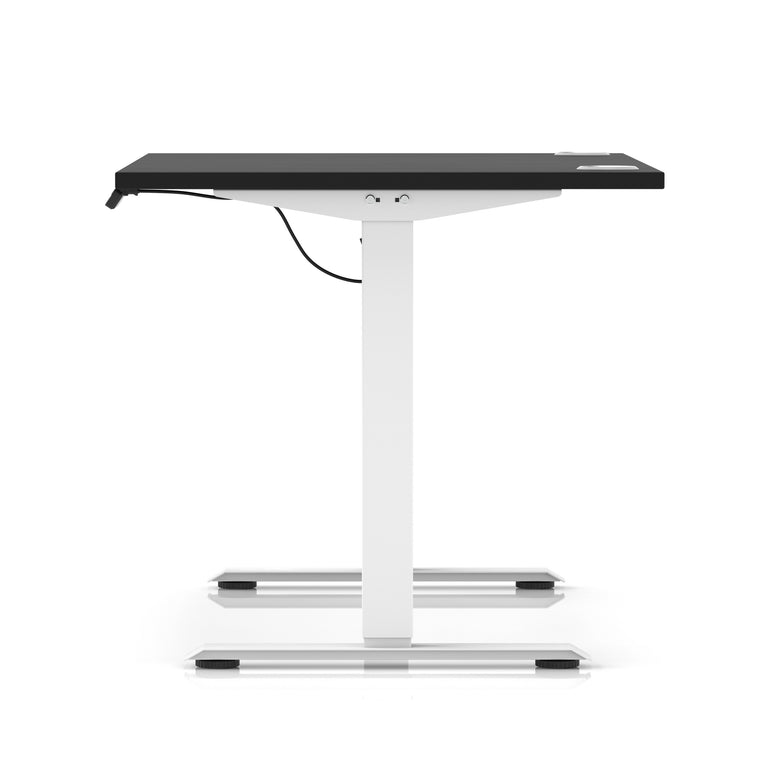 Air Lite Height Adjustable Desk with Cable Ports, 1000–1600mm Widths, Multiple Desktop & Frame Colours, MFC, 5 Year Warranty, Office Computer Workstation