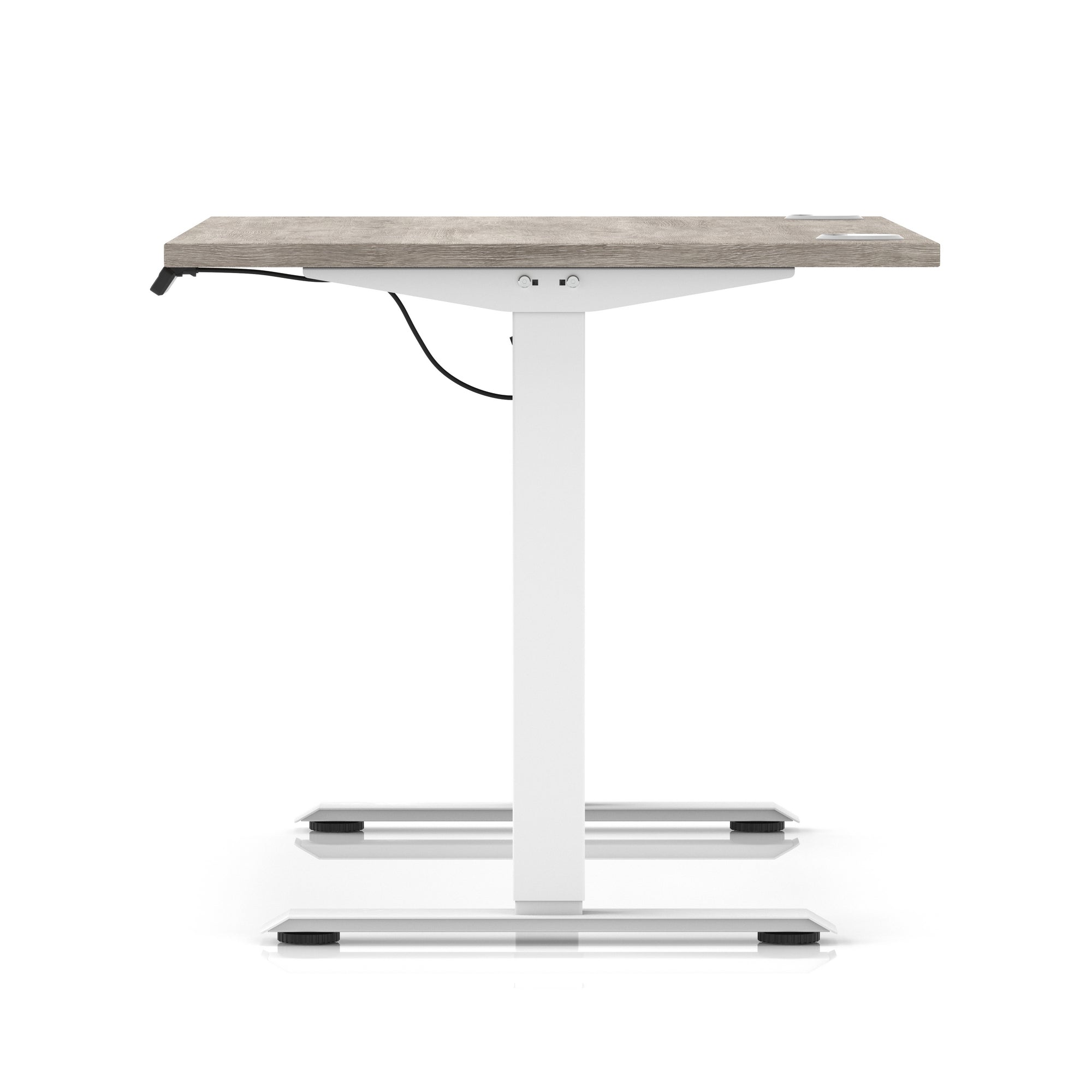 Air Lite Height Adjustable Desk with Cable Ports, 1000–1600mm Widths, Multiple Desktop & Frame Colours, MFC, 5 Year Warranty, Office Computer Workstation