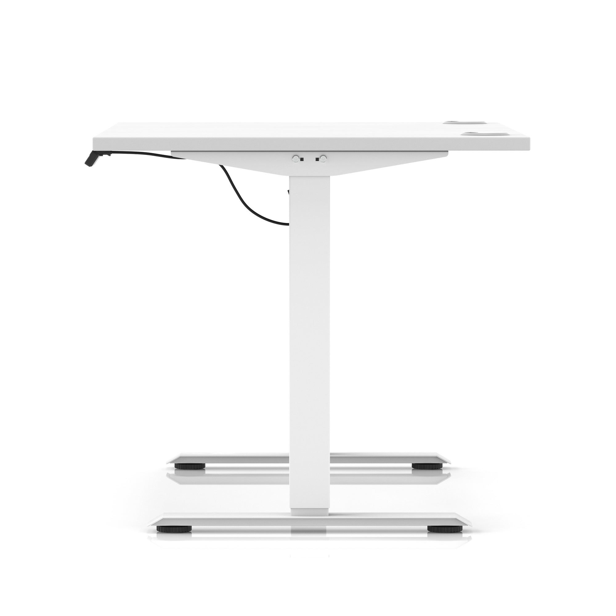 Air Lite Height Adjustable Desk with Cable Ports, 1000–1600mm Widths, Multiple Desktop & Frame Colours, MFC, 5 Year Warranty, Office Computer Workstation