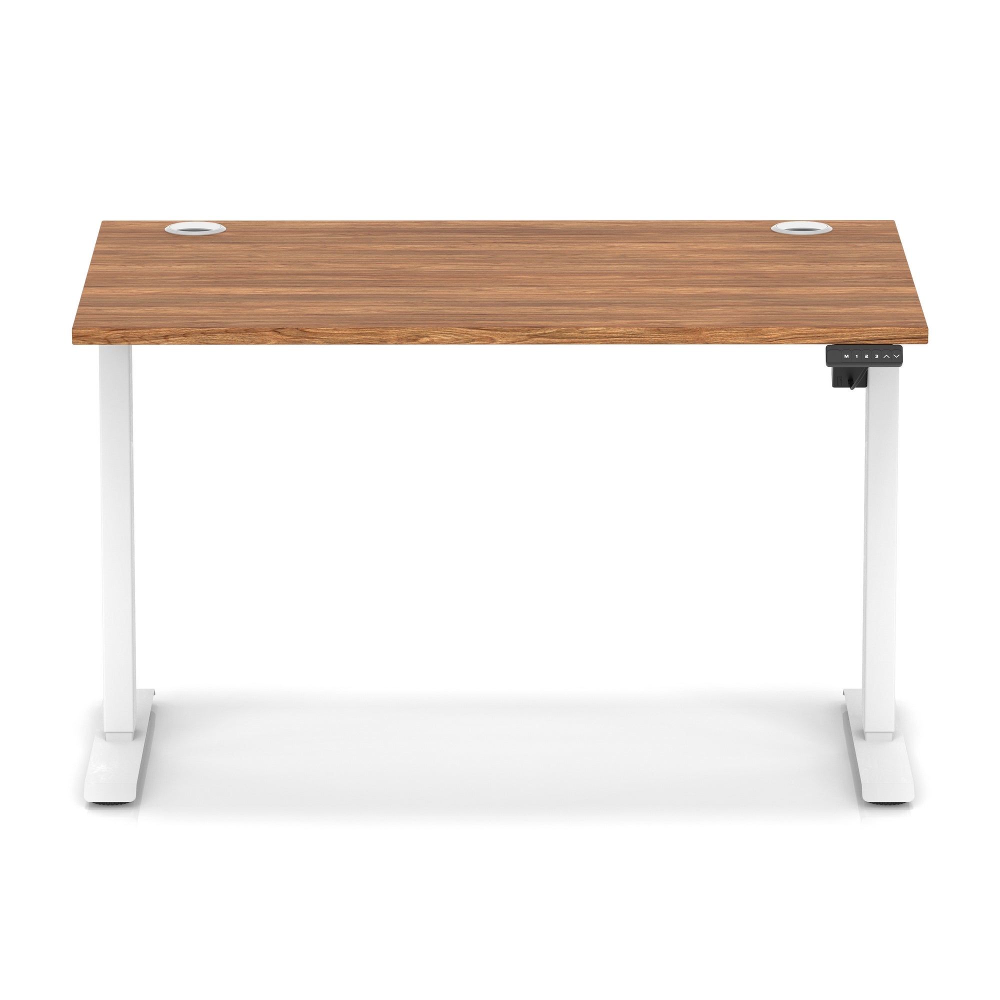 Air Lite Height Adjustable Desk with Cable Ports, 1000–1600mm Widths, Multiple Desktop & Frame Colours, MFC, 5 Year Warranty, Office Computer Workstation