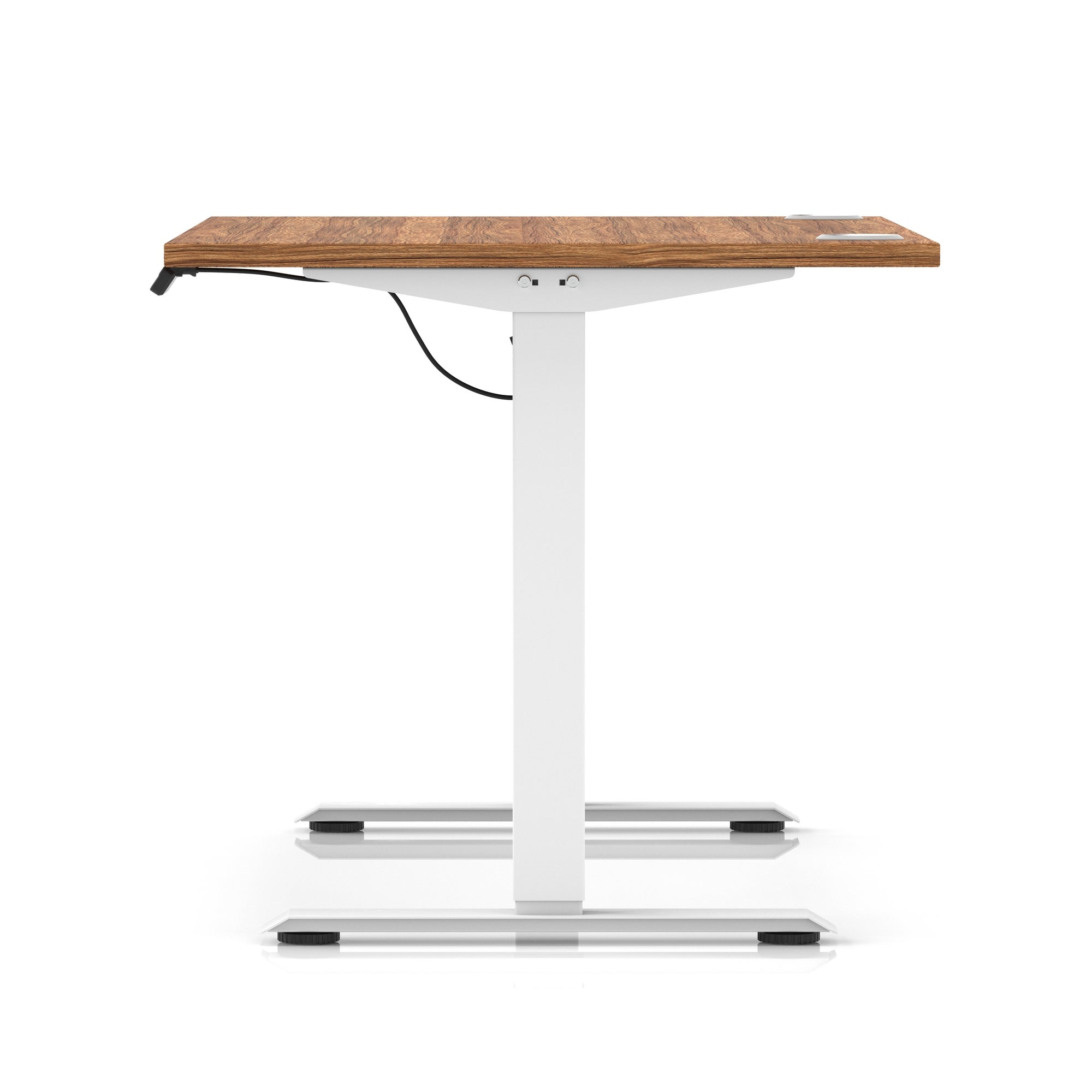 Air Lite Height Adjustable Desk with Cable Ports, 1000–1600mm Widths, Multiple Desktop & Frame Colours, MFC, 5 Year Warranty, Office Computer Workstation
