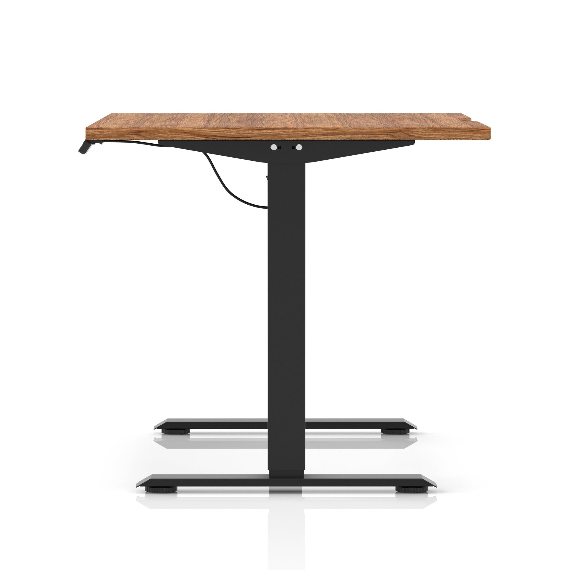 Air Lite Height Adjustable Desk with Scalloped Edge, 1200–1600mm, Multiple Finishes & Frame Colours, MFC, Self Assembly, 5 Year Structural & 2 Year Electrical Warranty