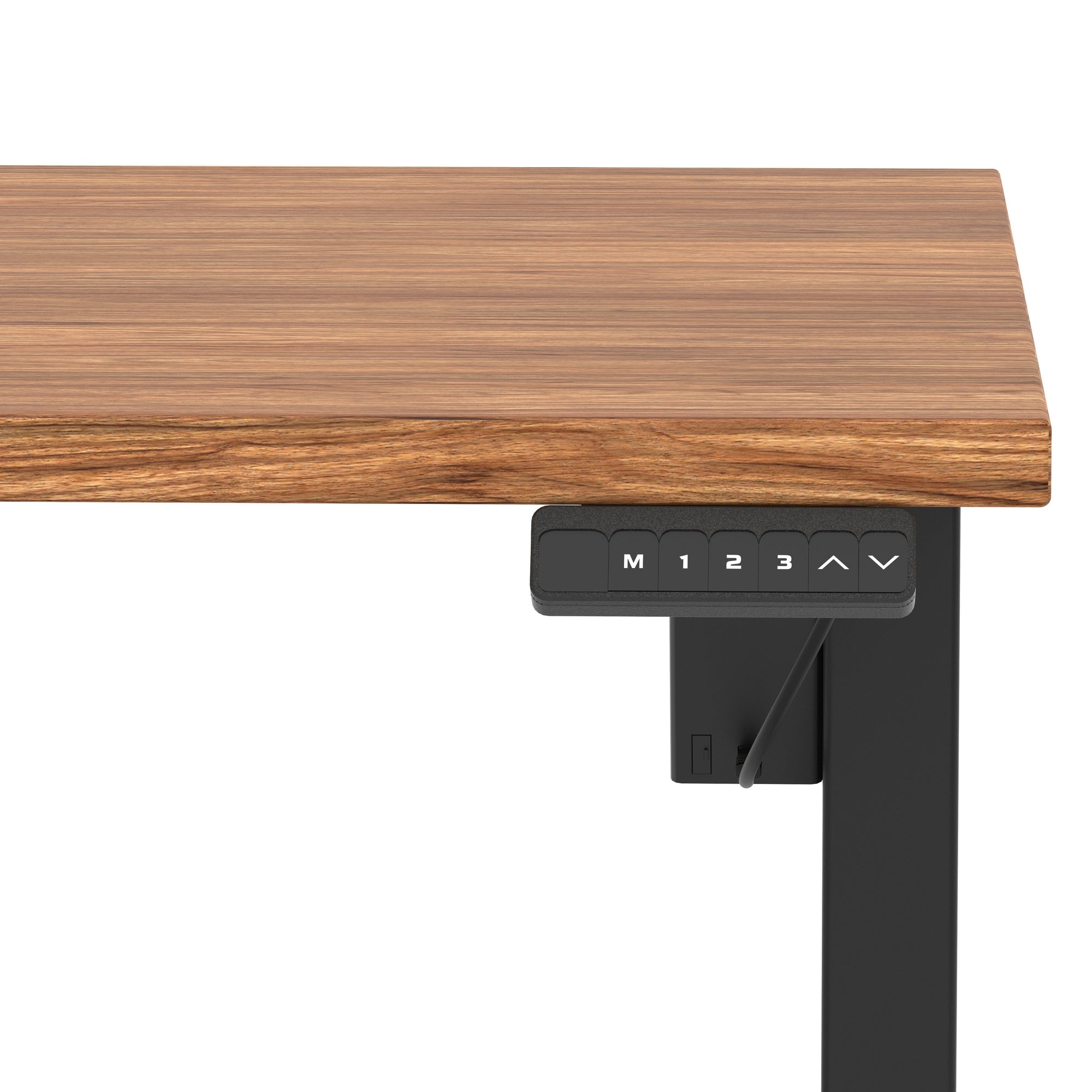 Air Lite Height Adjustable Desk with Scalloped Edge, 1200–1600mm, Multiple Finishes & Frame Colours, MFC, Self Assembly, 5 Year Structural & 2 Year Electrical Warranty