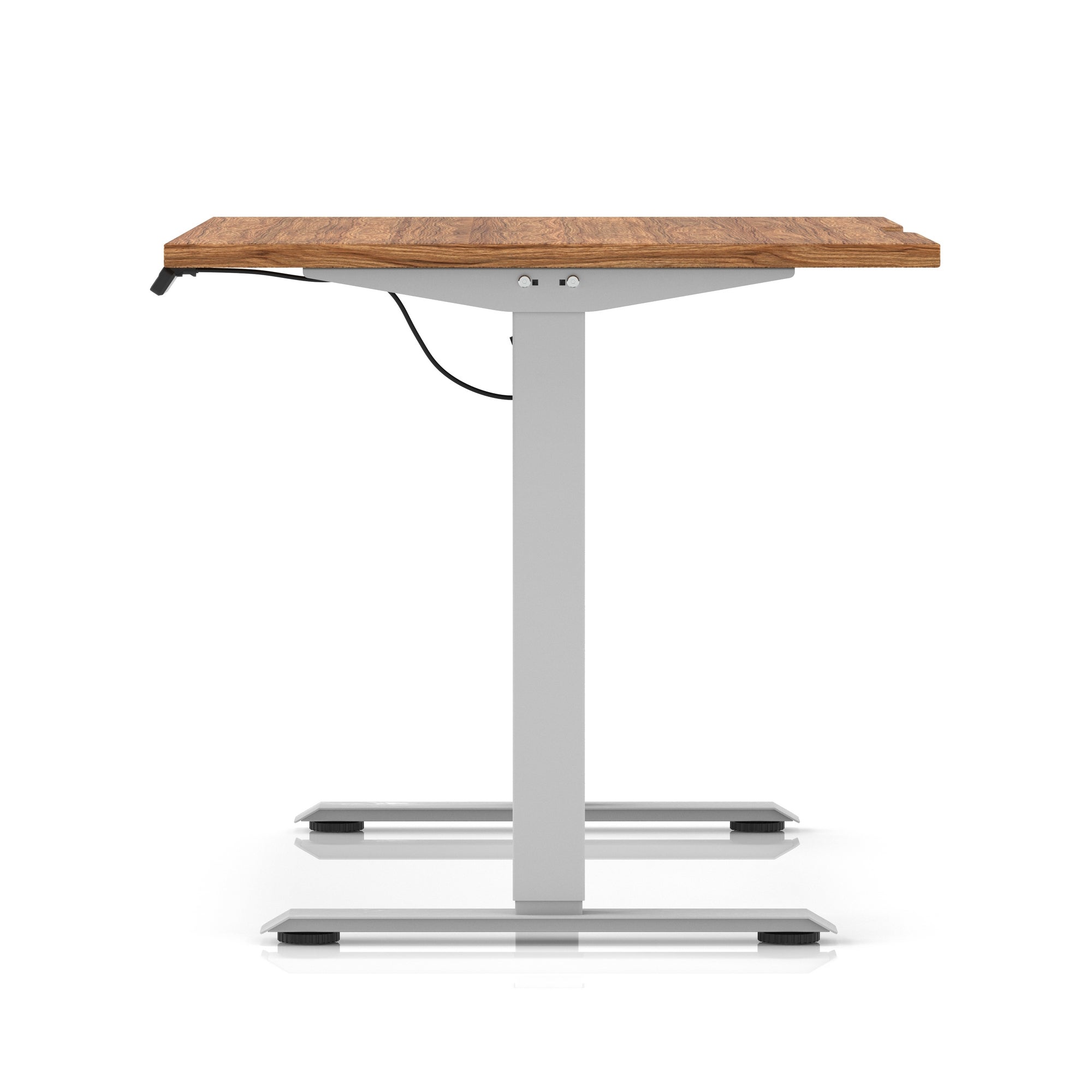 Air Lite Height Adjustable Desk with Scalloped Edge, 1200–1600mm, Multiple Finishes & Frame Colours, MFC, Self Assembly, 5 Year Structural & 2 Year Electrical Warranty