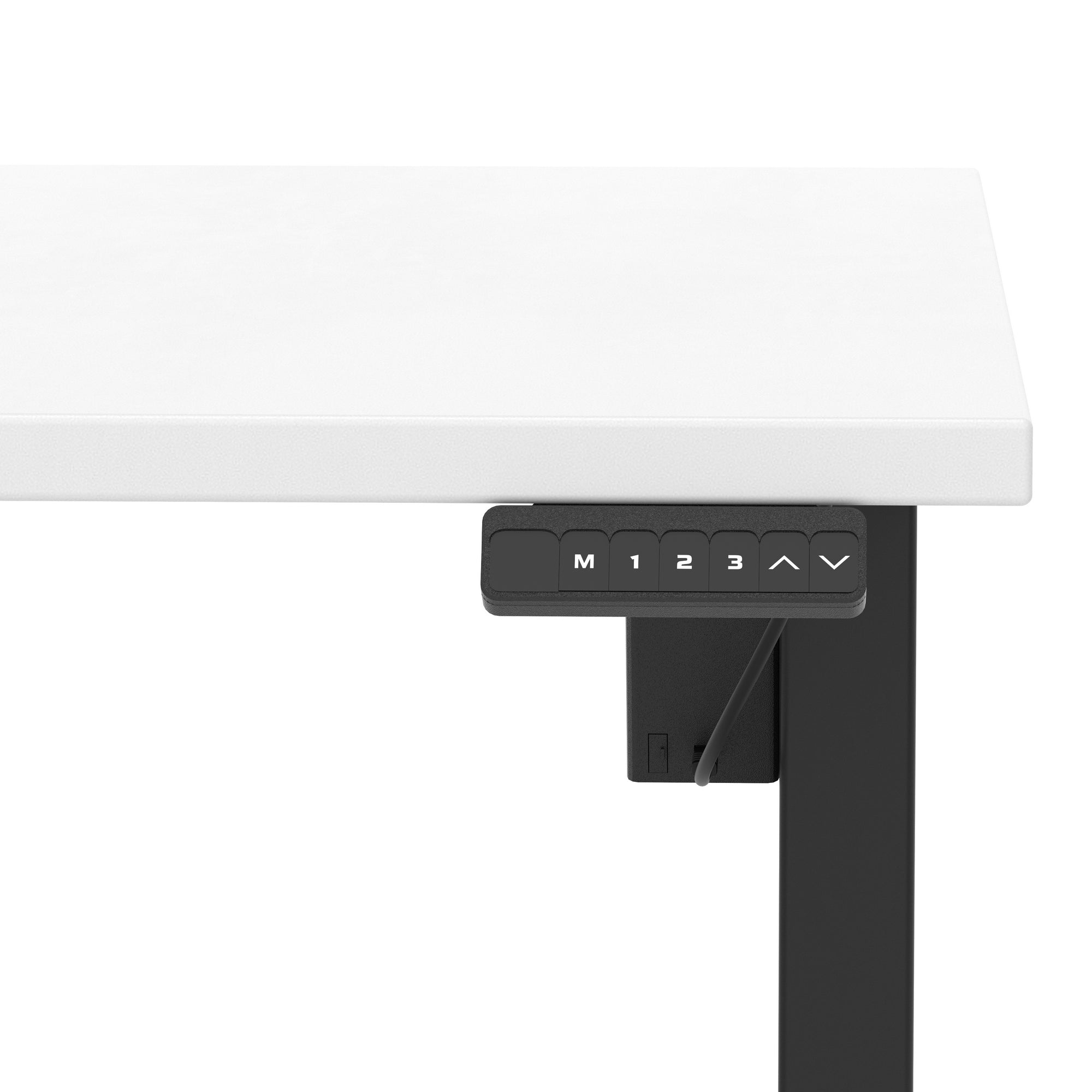 Air Lite Height Adjustable Desk with Scalloped Edge, 1200–1600mm, Multiple Finishes & Frame Colours, MFC, Self Assembly, 5 Year Structural & 2 Year Electrical Warranty