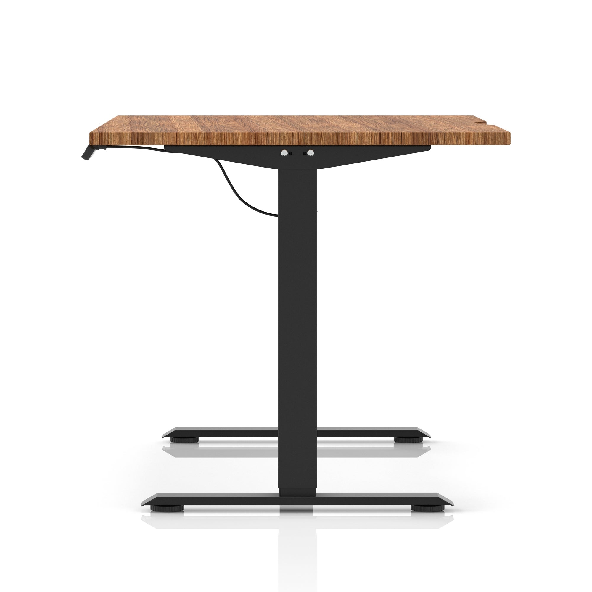 Air Lite Height Adjustable Desk with Scalloped Edge, 1200–1600mm, Multiple Finishes & Frame Colours, MFC, Self Assembly, 5 Year Structural & 2 Year Electrical Warranty