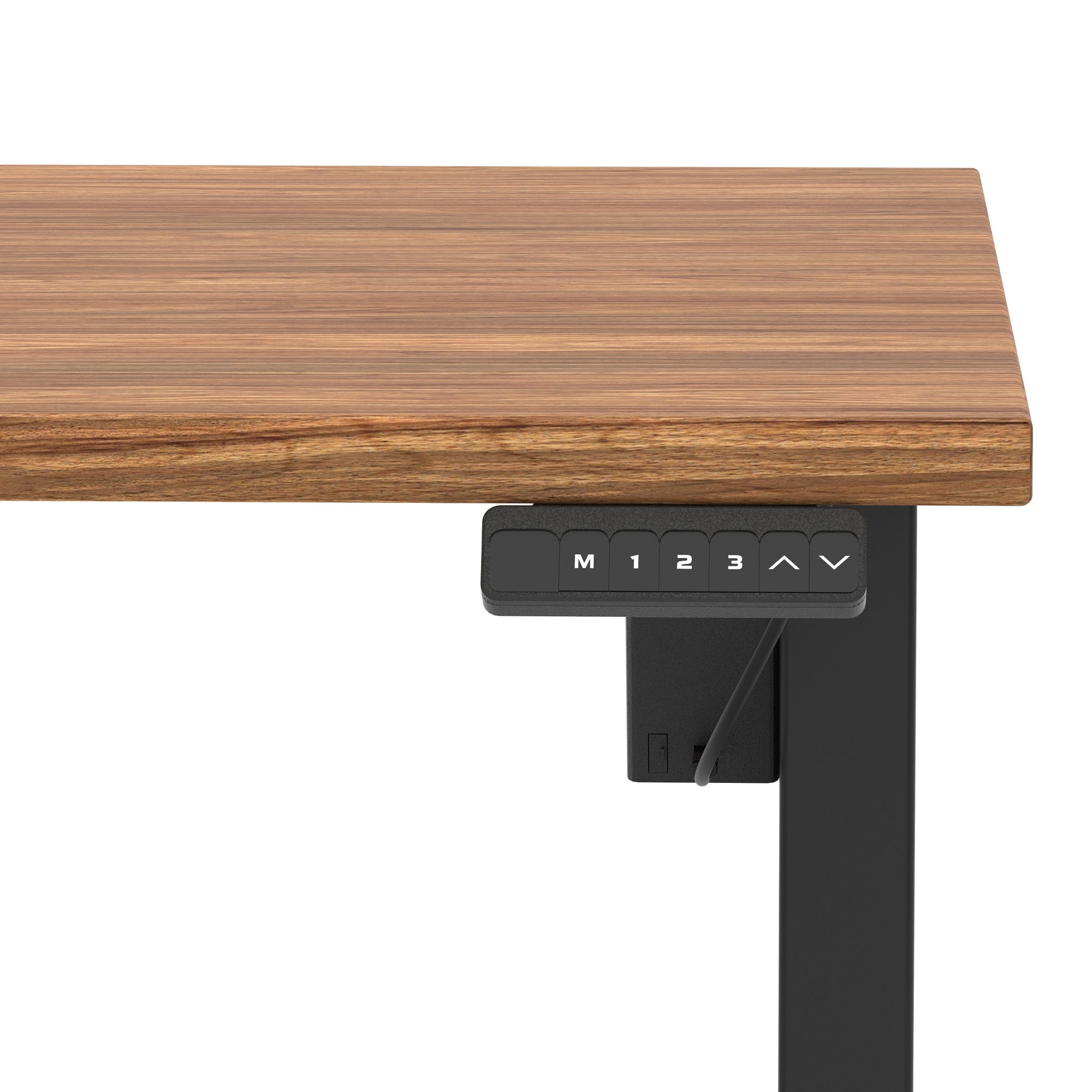 Air Lite Height Adjustable Desk with Scalloped Edge, 1200–1600mm, Multiple Finishes & Frame Colours, MFC, Self Assembly, 5 Year Structural & 2 Year Electrical Warranty