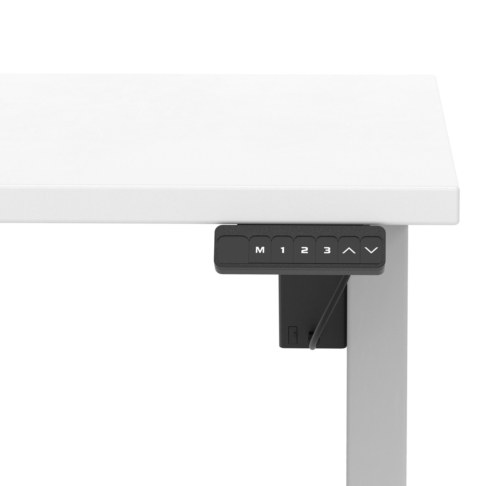 Air Lite Height Adjustable Desk with Scalloped Edge, 1200–1600mm, Multiple Finishes & Frame Colours, MFC, Self Assembly, 5 Year Structural & 2 Year Electrical Warranty