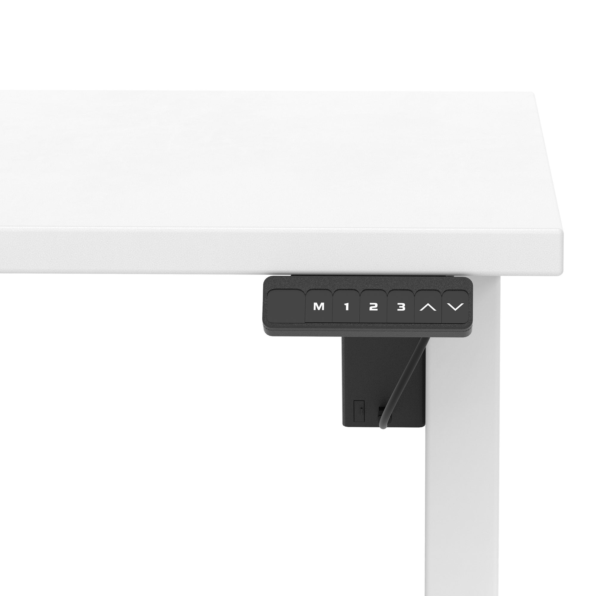 Air Lite Height Adjustable Desk with Scalloped Edge, 1200–1600mm, Multiple Finishes & Frame Colours, MFC, Self Assembly, 5 Year Structural & 2 Year Electrical Warranty