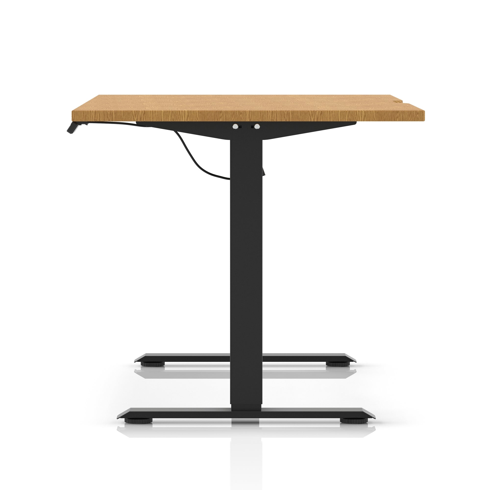 Air Lite Height Adjustable Desk with Scalloped Edge, 1200–1600mm, Multiple Finishes & Frame Colours, MFC, Self Assembly, 5 Year Structural & 2 Year Electrical Warranty