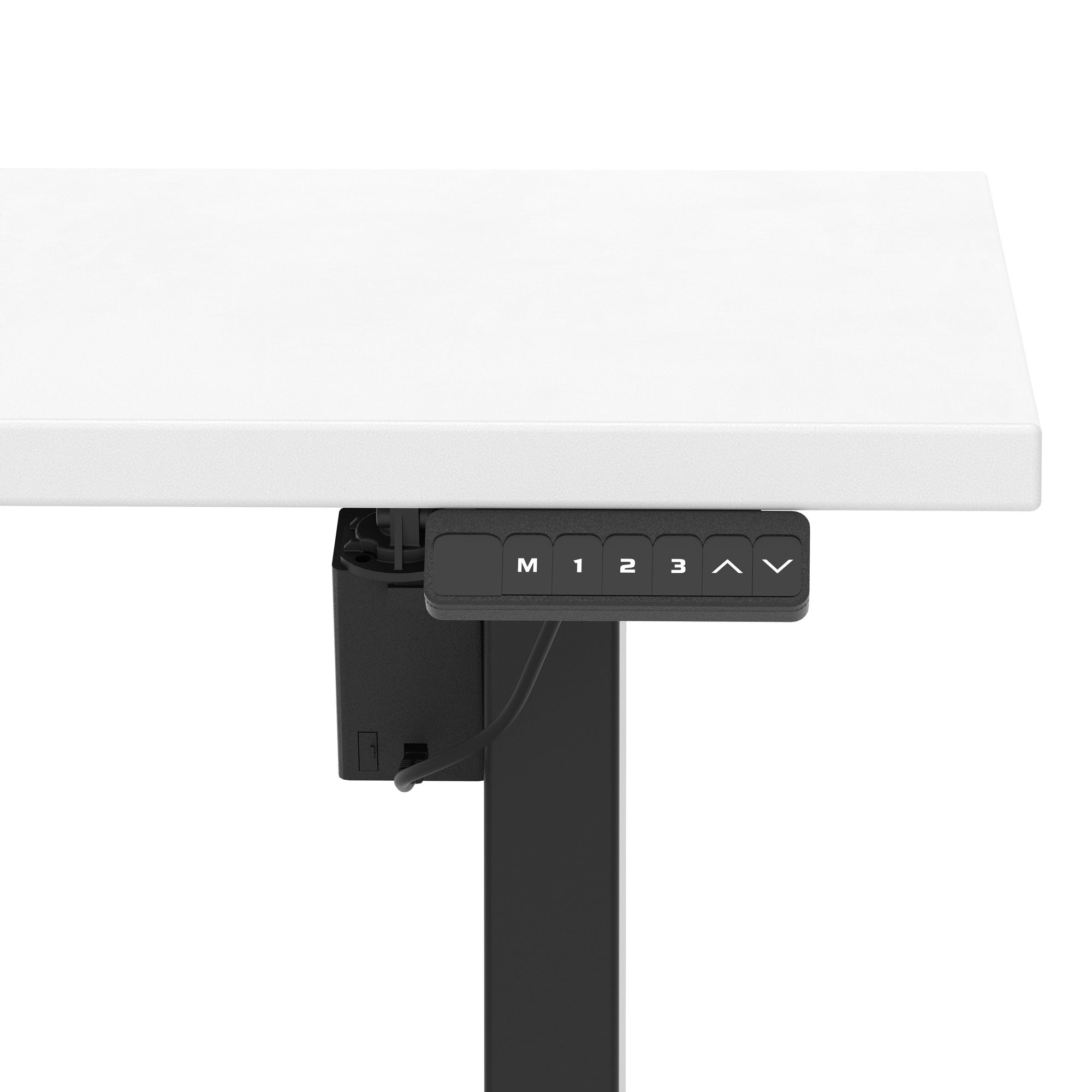 Air Lite Height Adjustable Desk with Scalloped Edge, 1200–1600mm, Multiple Finishes & Frame Colours, MFC, Self Assembly, 5 Year Structural & 2 Year Electrical Warranty
