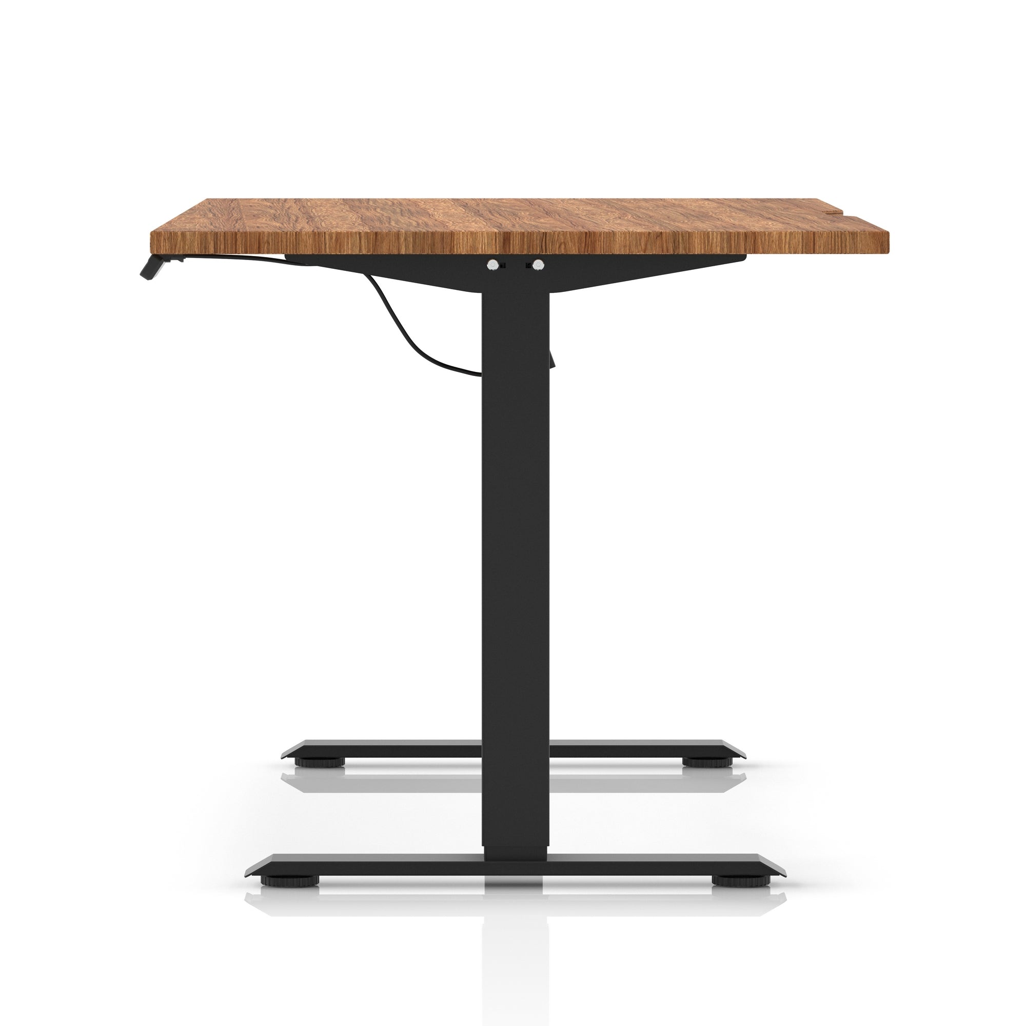 Air Lite Height Adjustable Desk with Scalloped Edge, 1200–1600mm, Multiple Finishes & Frame Colours, MFC, Self Assembly, 5 Year Structural & 2 Year Electrical Warranty