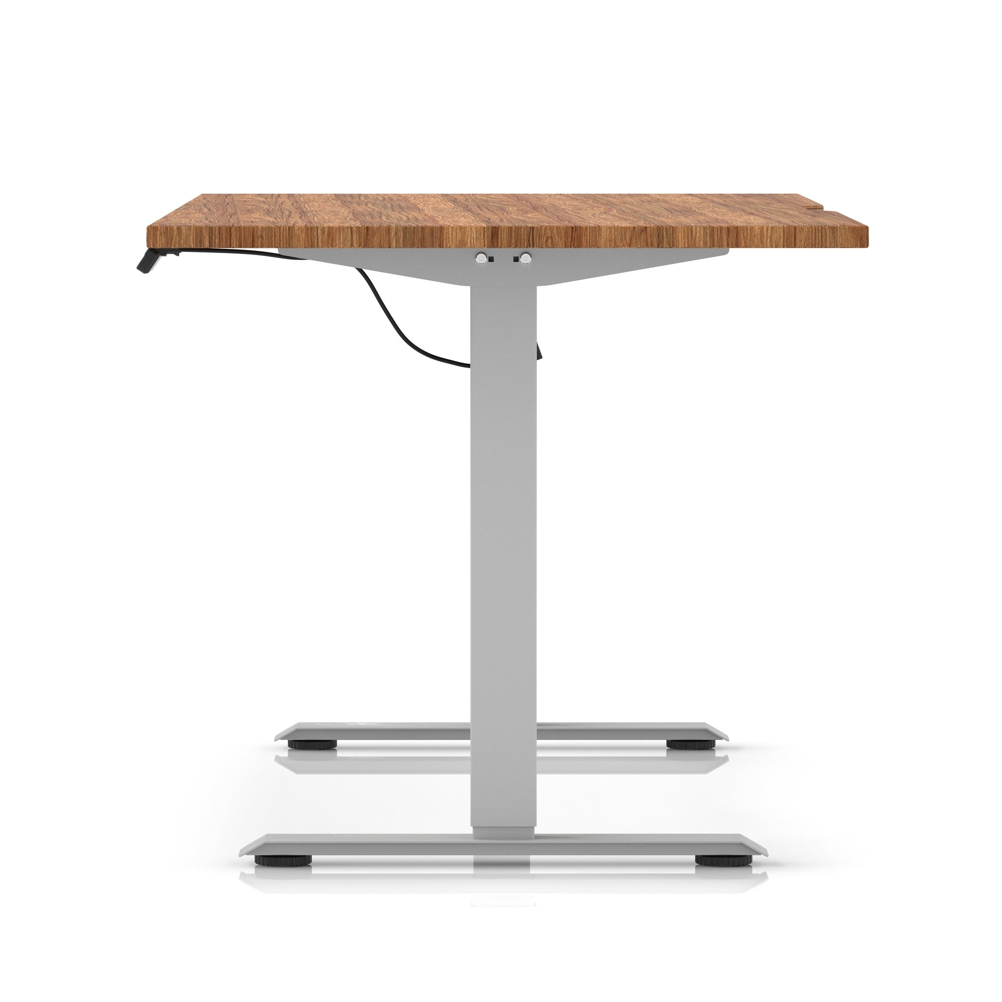 Air Lite Height Adjustable Desk with Scalloped Edge, 1200–1600mm, Multiple Finishes & Frame Colours, MFC, Self Assembly, 5 Year Structural & 2 Year Electrical Warranty