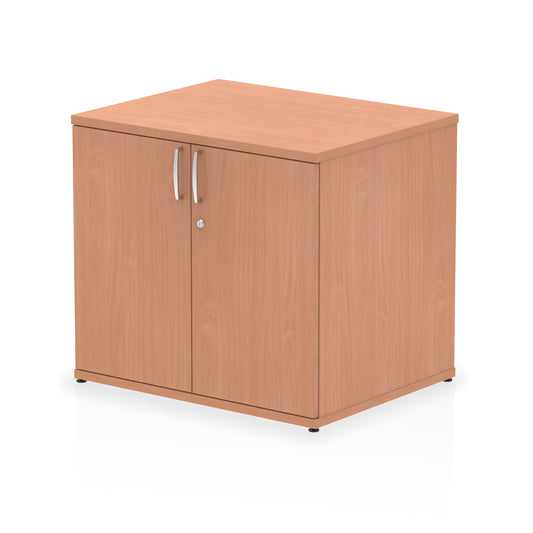 Impulse Desk High Cupboard - 800mm Width, 600mm Depth, 730mm Height, 25mm Thickness, 2 Adjustable Shelves, Lockable, 5-Year Guarantee, 44kg, MFC Material