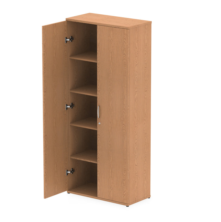 Impulse MFC Cupboard - Self-Assembly, 4 Sizes, 5-Year Guarantee, Adjustable Shelves, Lockable Doors - 800mm W x 400mm D (43-92kg)