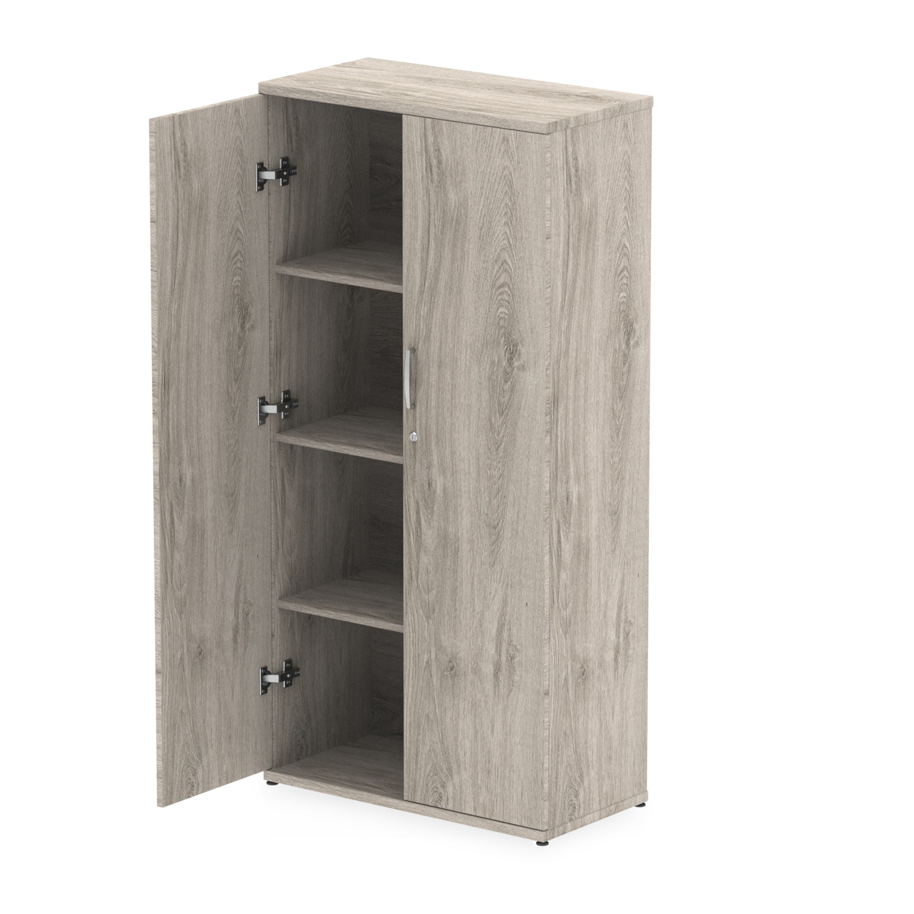 Impulse MFC Cupboard - Self-Assembly, 4 Sizes, 5-Year Guarantee, Adjustable Shelves, Lockable Doors - 800mm W x 400mm D (43-92kg)