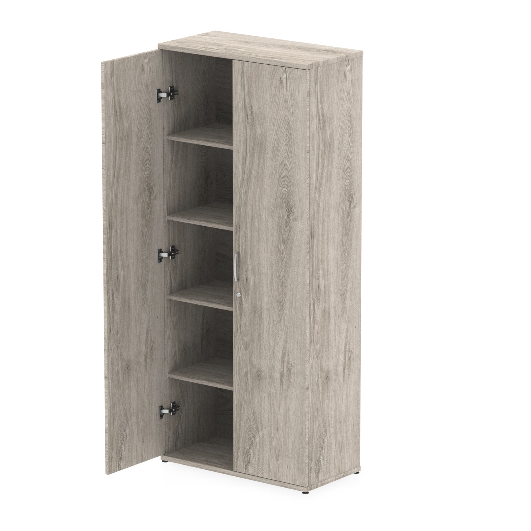 Impulse MFC Cupboard - Self-Assembly, 4 Sizes, 5-Year Guarantee, Adjustable Shelves, Lockable Doors - 800mm W x 400mm D (43-92kg)