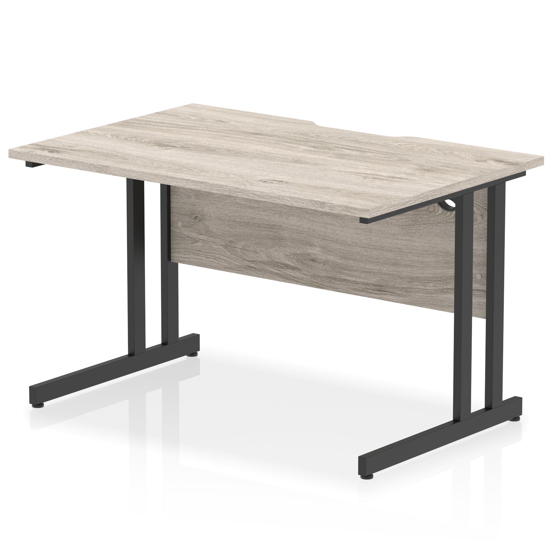 Impulse 1200mm Scalloped Edge Straight Office Desk – Cantilever Legs, Multiple Top & Frame Colours, Durable MFC, 10 Year Warranty, Self Assembly