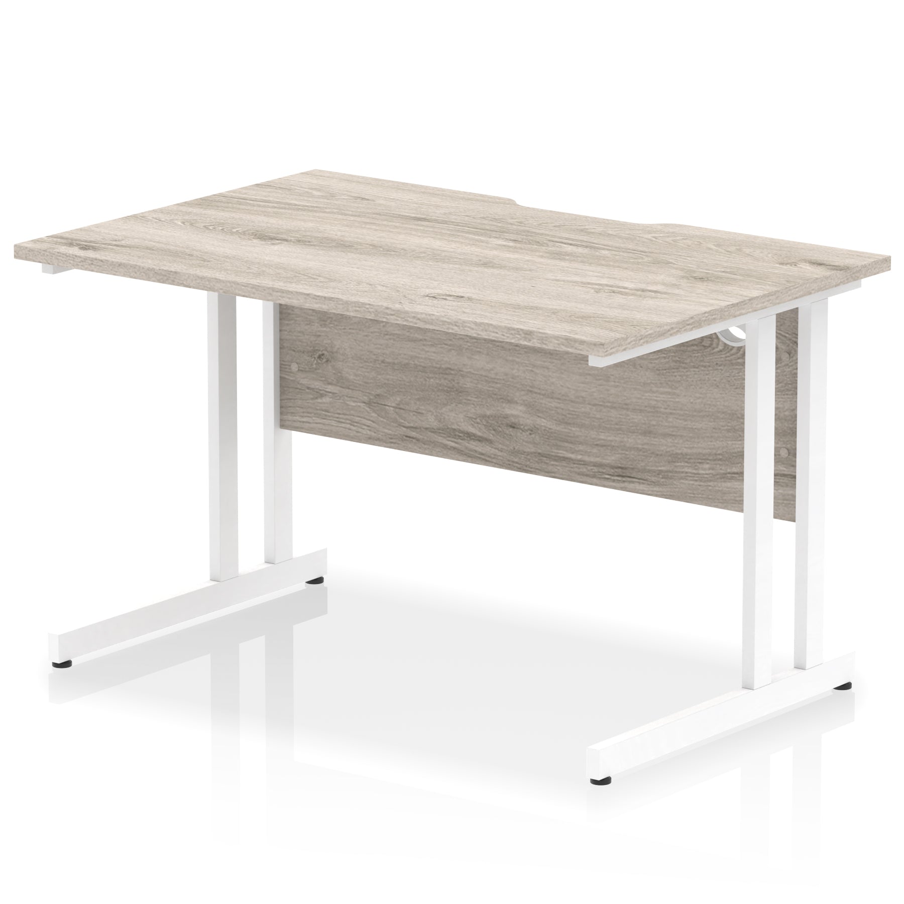 Impulse 1200mm Scalloped Edge Straight Office Desk – Cantilever Legs, Multiple Top & Frame Colours, Durable MFC, 10 Year Warranty, Self Assembly