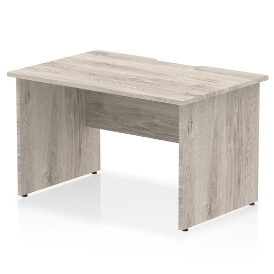 Impulse 1200mm Scalloped Edge Straight Desk with Panel End Legs – Multiple Top & Leg Colours – Durable MFC – 10 Year Warranty – Self Assembly