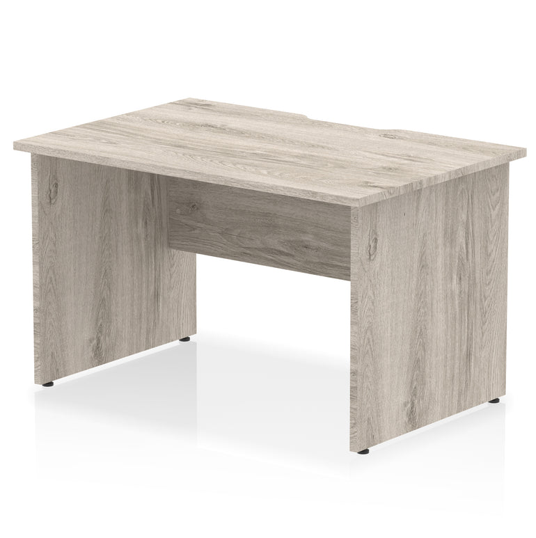 Impulse 1200mm Scalloped Edge Straight Desk with Panel End Legs – Multiple Top & Leg Colours – Durable MFC – 10 Year Warranty – Self Assembly