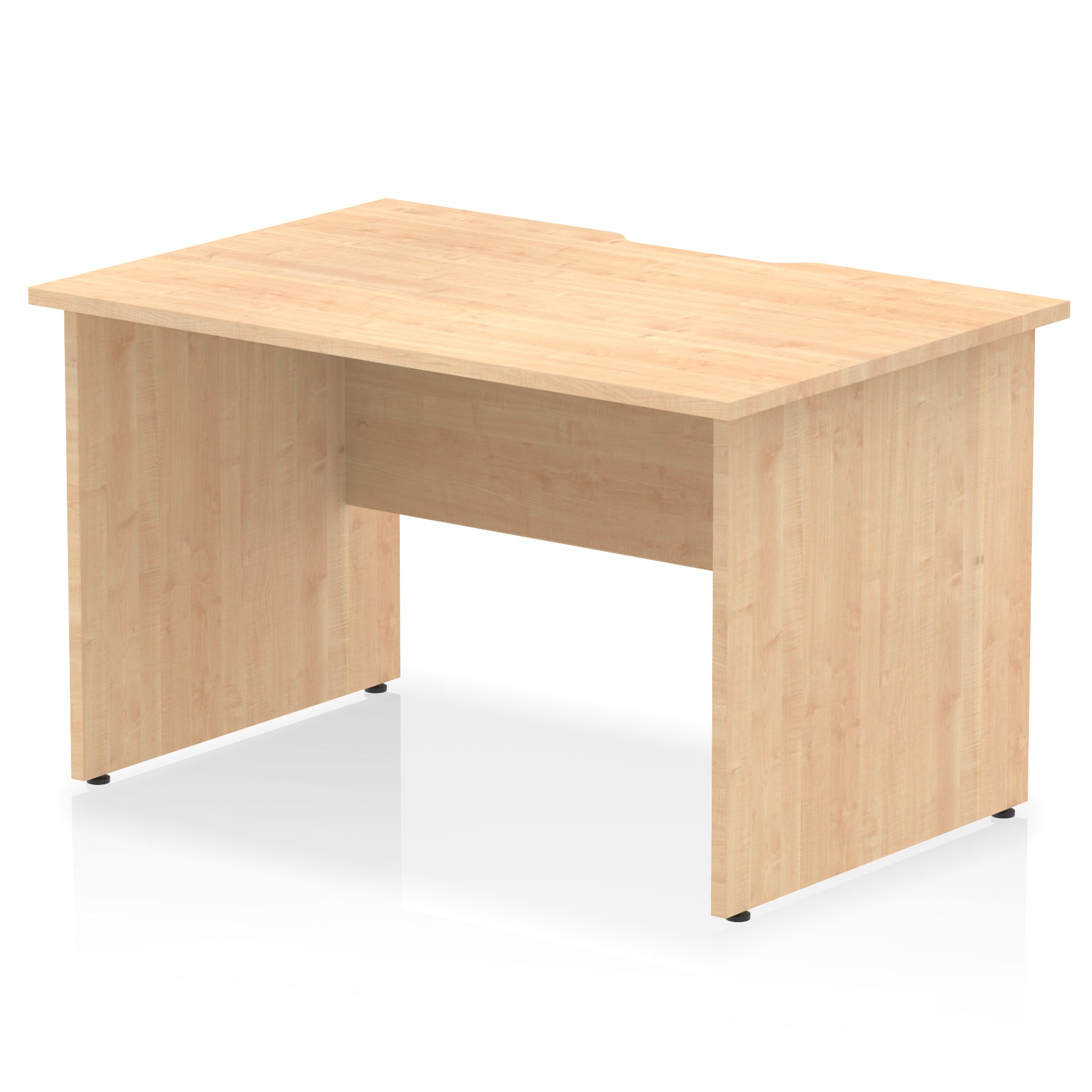 Impulse 1200mm Scalloped Edge Straight Desk with Panel End Legs – Multiple Top & Leg Colours – Durable MFC – 10 Year Warranty – Self Assembly