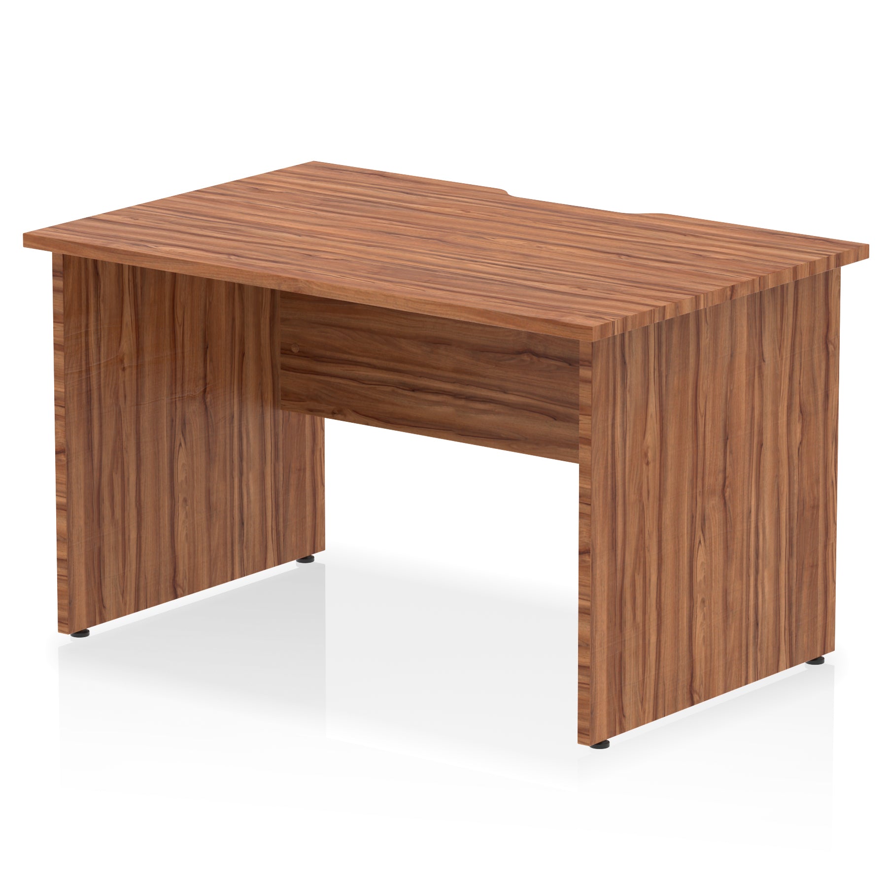 Impulse 1200mm Scalloped Edge Straight Desk with Panel End Legs – Multiple Top & Leg Colours – Durable MFC – 10 Year Warranty – Self Assembly