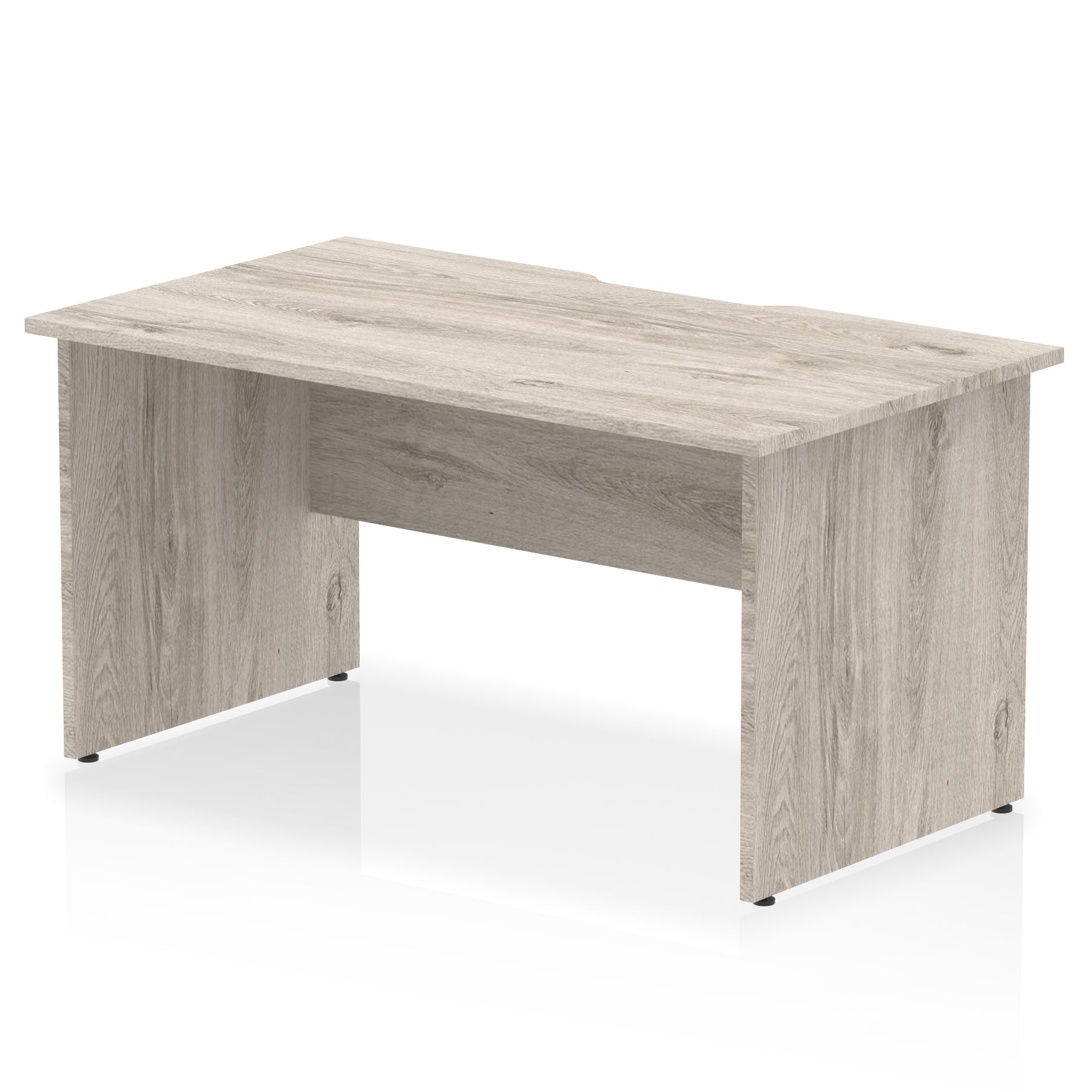 Impulse 1400mm Scalloped Edge Straight Desk with Panel End Legs, Multiple Desktop & Leg Colours, Durable MFC, Self-Assembly, 10 Year Warranty – Office or Home Use