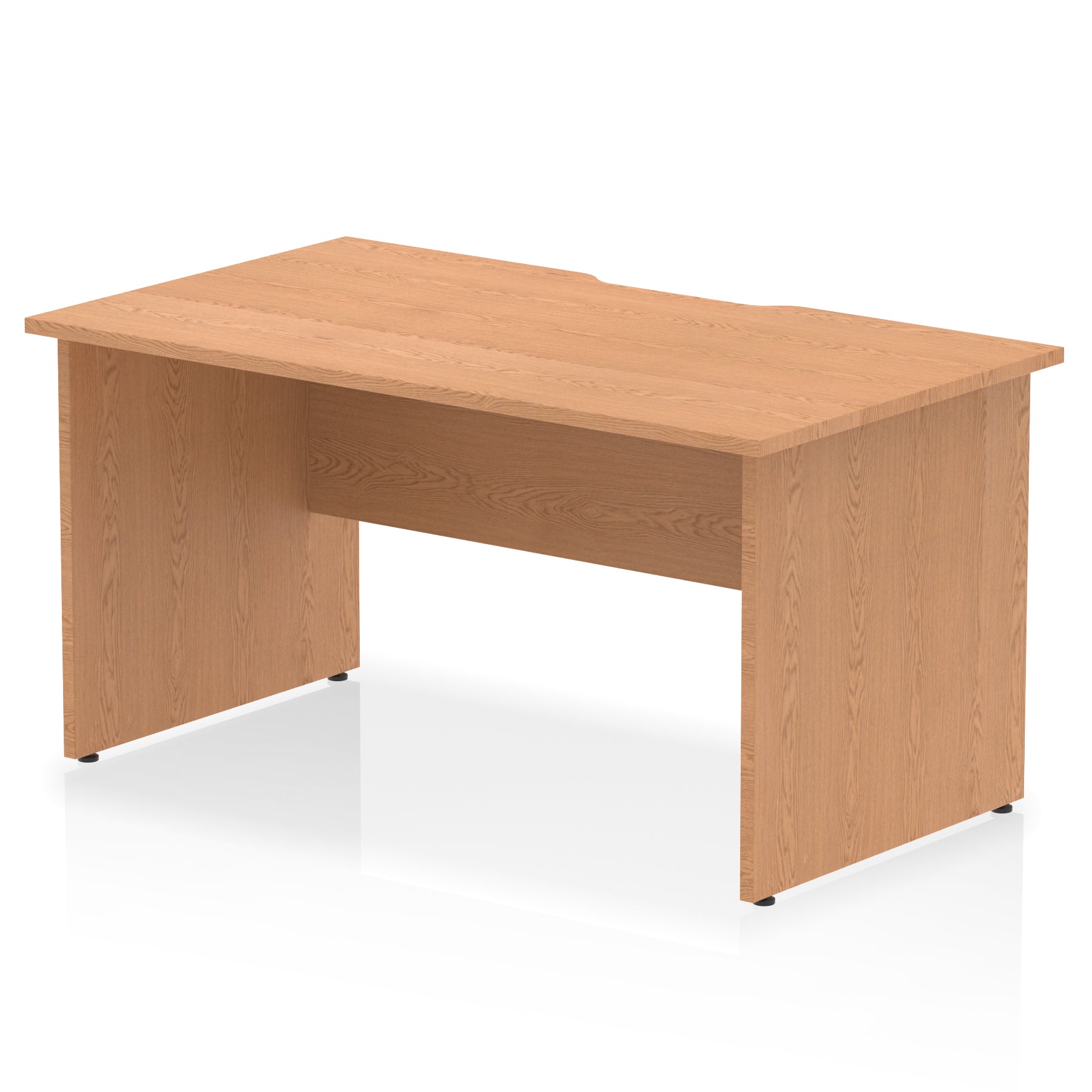 Impulse 1400mm Scalloped Edge Straight Desk with Panel End Legs, Multiple Desktop & Leg Colours, Durable MFC, Self-Assembly, 10 Year Warranty – Office or Home Use