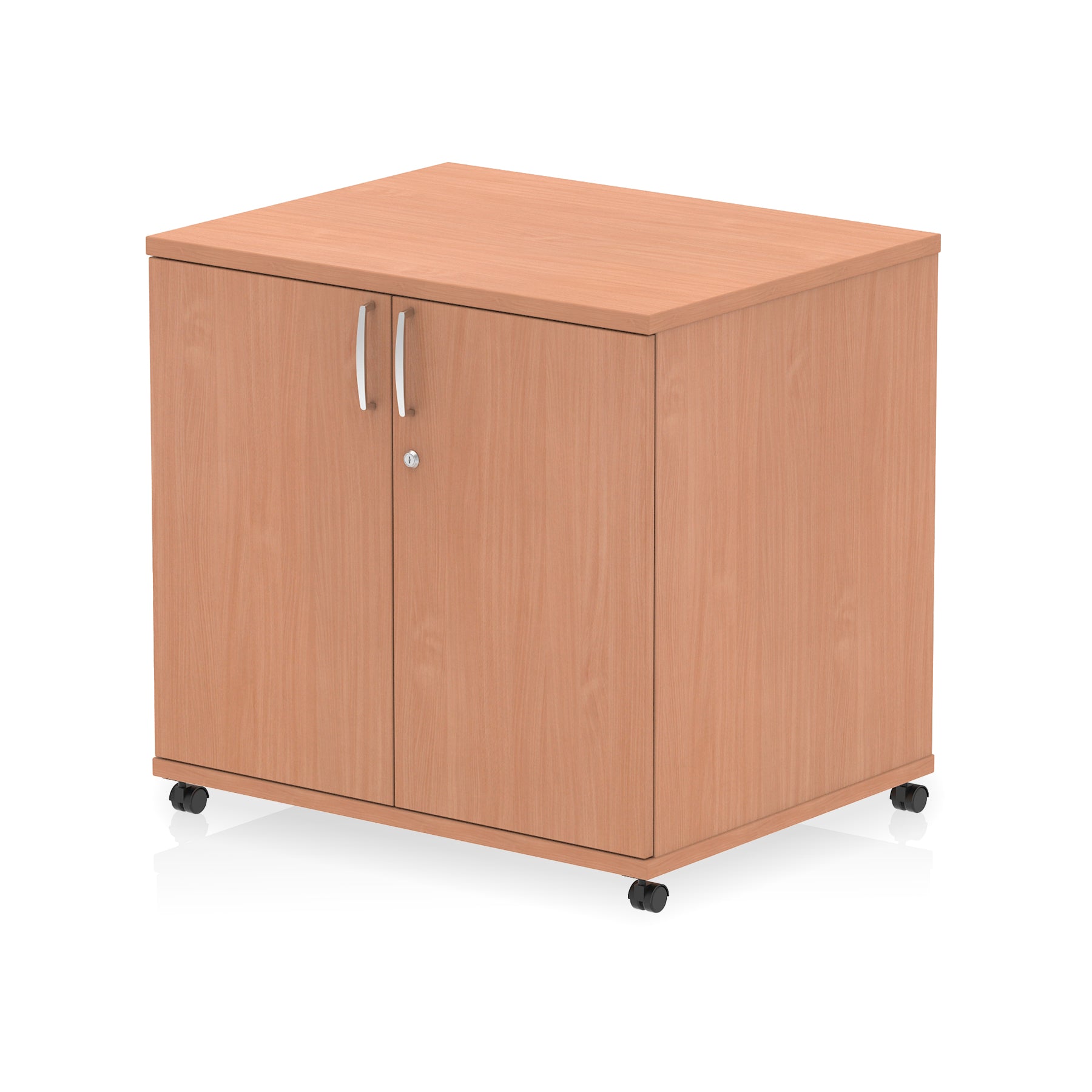 Impulse Mobile Cupboard – Lockable Office Storage, Mobile Design, MFC Material, Multiple Colours & White Accents Available, Self-Assembly, 10 Year Warranty