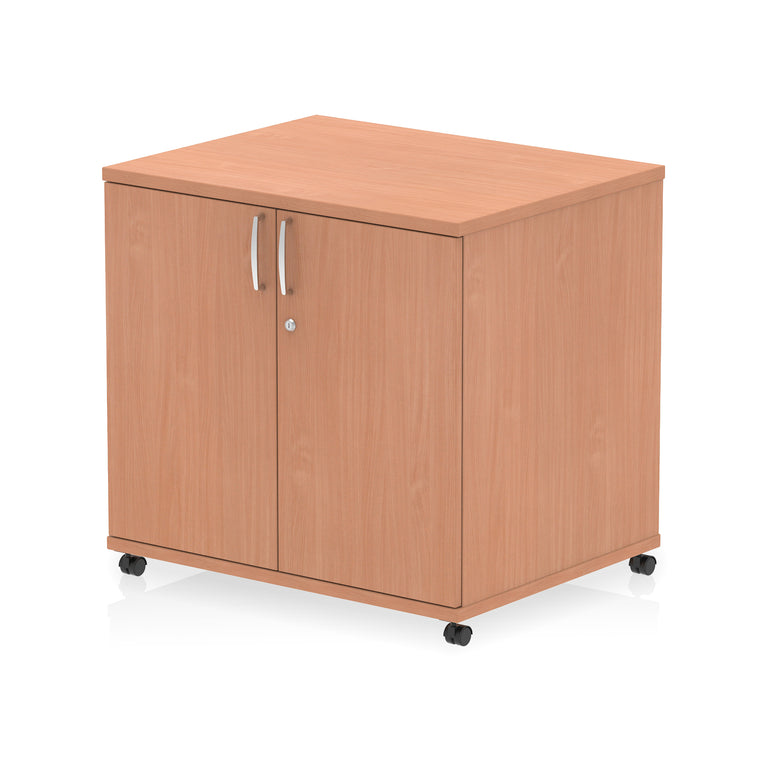 Impulse Mobile Cupboard – Lockable Office Storage, Mobile Design, MFC Material, Multiple Colours & White Accents Available, Self-Assembly, 10 Year Warranty