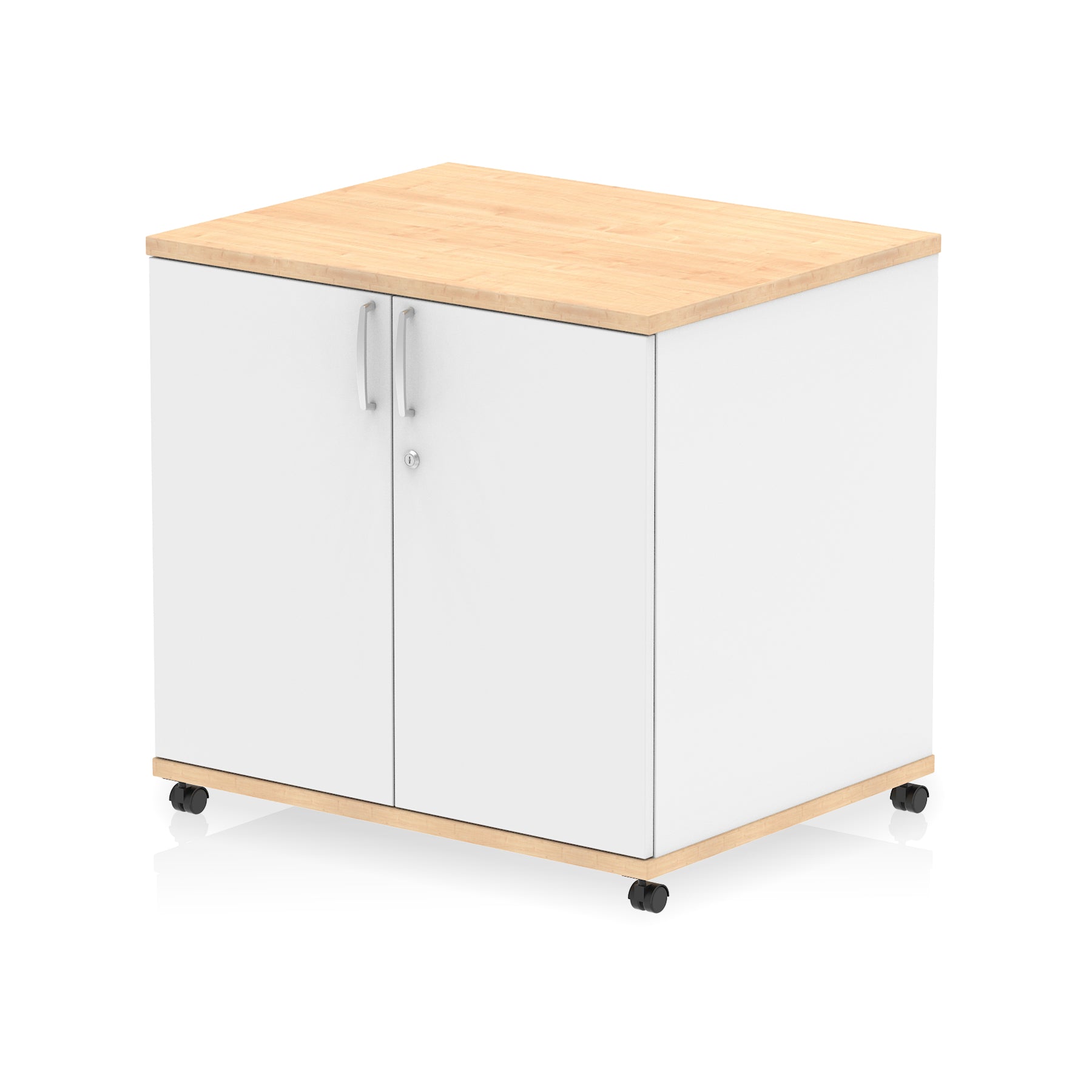 Impulse Mobile Cupboard – Lockable Office Storage, Mobile Design, MFC Material, Multiple Colours & White Accents Available, Self-Assembly, 10 Year Warranty