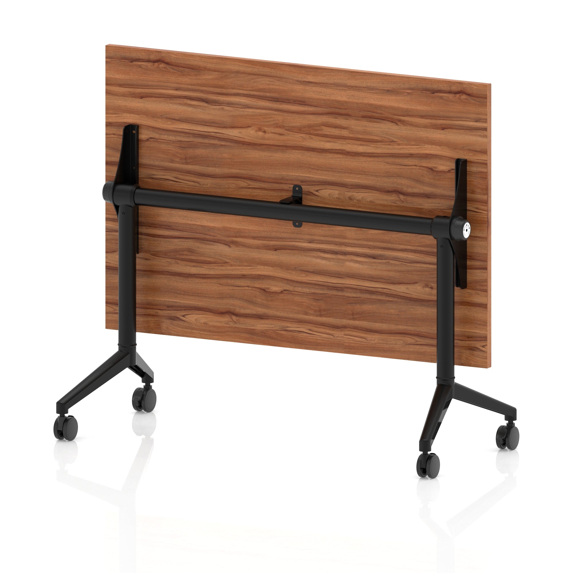 Impulse Plus Flip Top Rectangular Table for Office – 1200-1800mm Width, Multiple Top Colours & Foot Finishes, Durable MFC, Self-Assembly, 5 Year Warranty