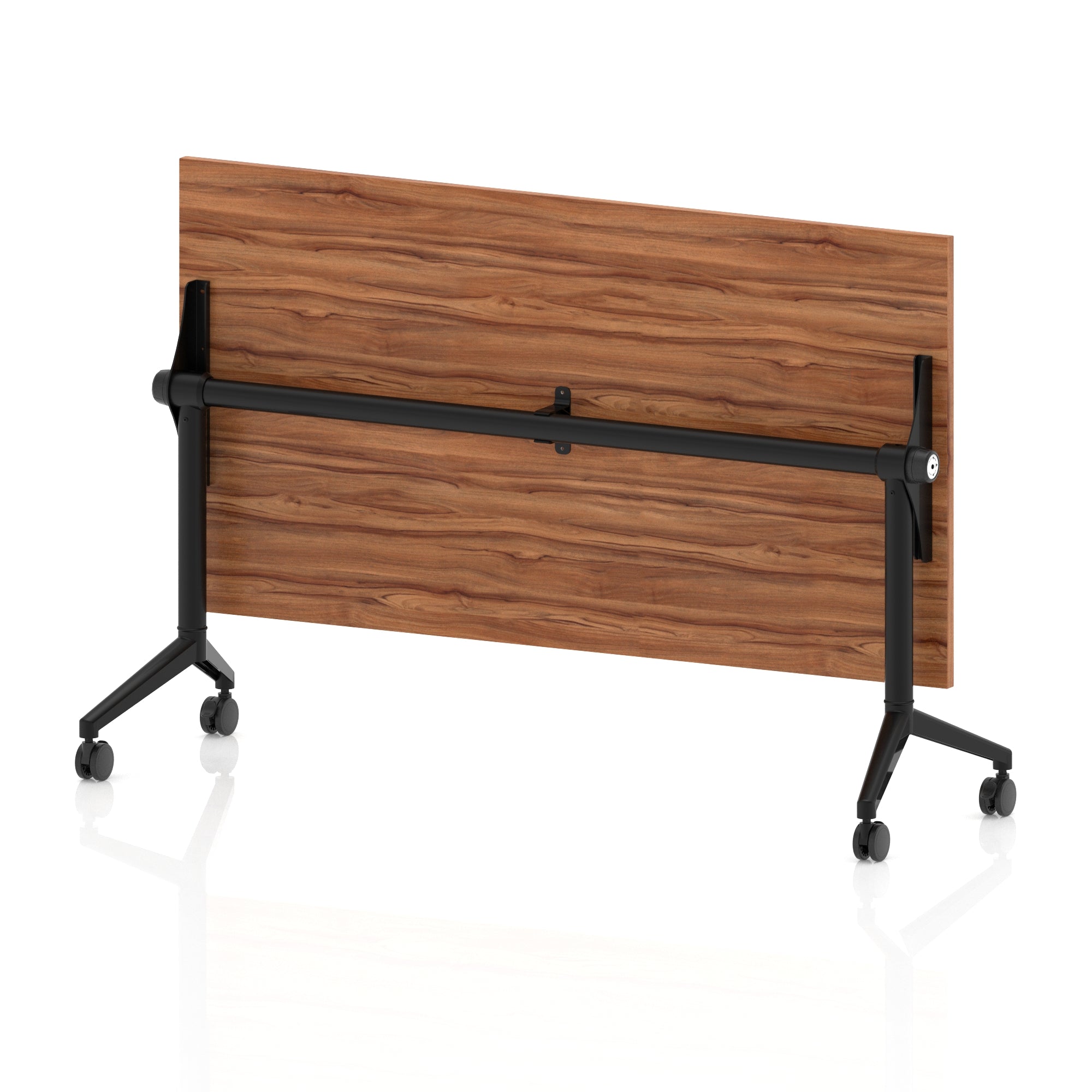 Impulse Plus Flip Top Rectangular Table for Office – 1200-1800mm Width, Multiple Top Colours & Foot Finishes, Durable MFC, Self-Assembly, 5 Year Warranty