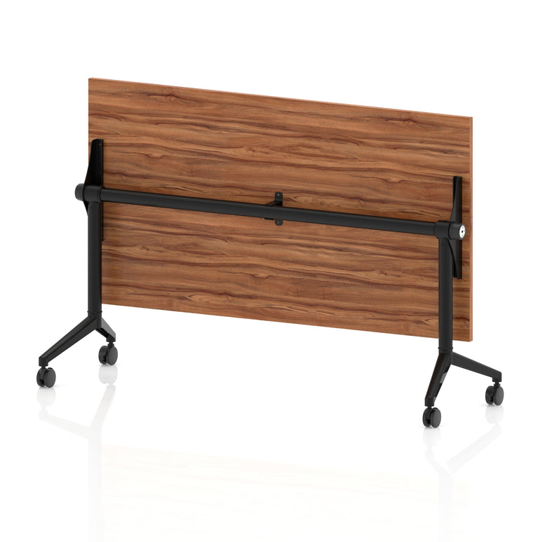Impulse Plus Flip Top Rectangular Table for Office – 1200-1800mm Width, Multiple Top Colours & Foot Finishes, Durable MFC, Self-Assembly, 5 Year Warranty