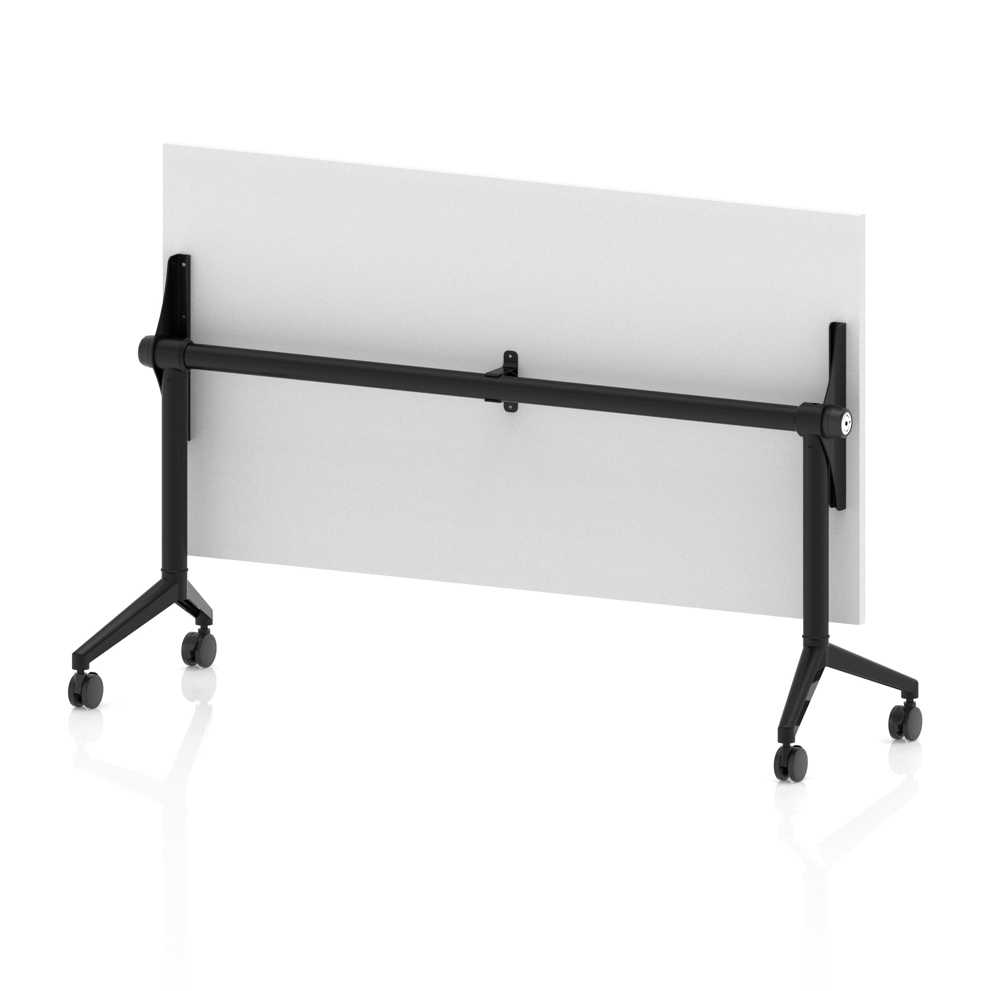Impulse Plus Flip Top Rectangular Table for Office – 1200-1800mm Width, Multiple Top Colours & Foot Finishes, Durable MFC, Self-Assembly, 5 Year Warranty