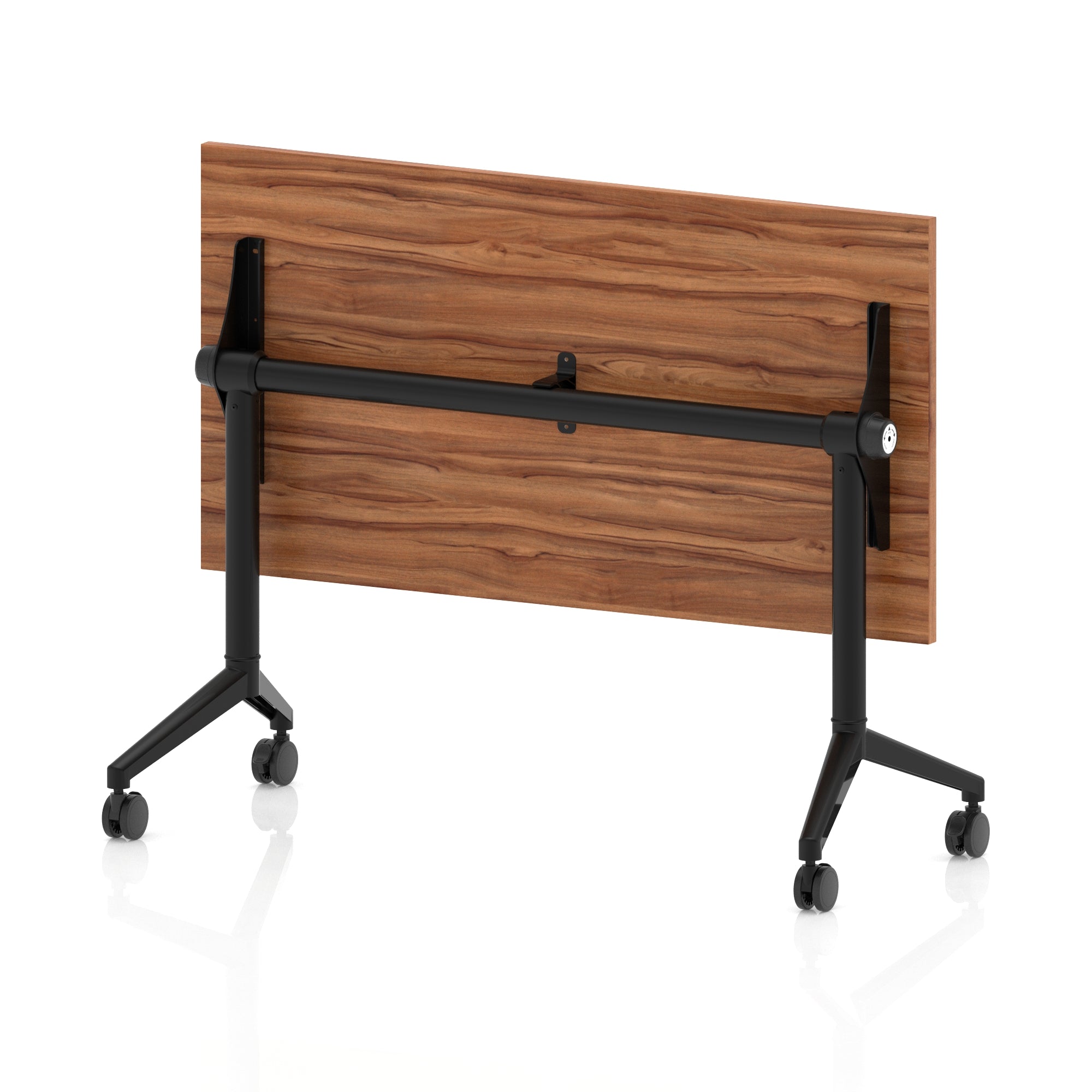 Impulse Plus Slimline Flip Top Rectangular Table, 1200mm Wide, Multiple Finishes, Black or Chrome Frame, MFC, Self-Assembly, 5 Year Warranty – Office Desk/Table