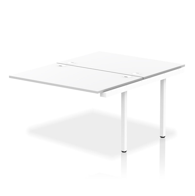 Impulse B2B 2 Person Bench Desk Extension Kit, 1200-1800mm Width, Multiple Colour & Frame Options, Durable MFC, 10 Year Warranty – Office Workstation, Self-Assembly