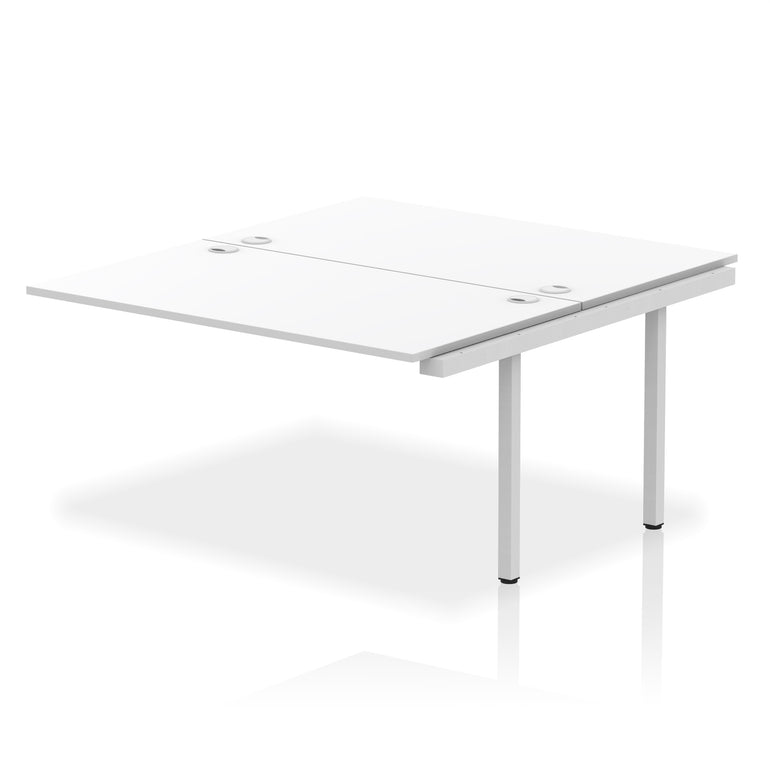 Impulse B2B 2 Person Bench Desk Extension Kit, 1200-1800mm Width, Multiple Colour & Frame Options, Durable MFC, 10 Year Warranty – Office Workstation, Self-Assembly