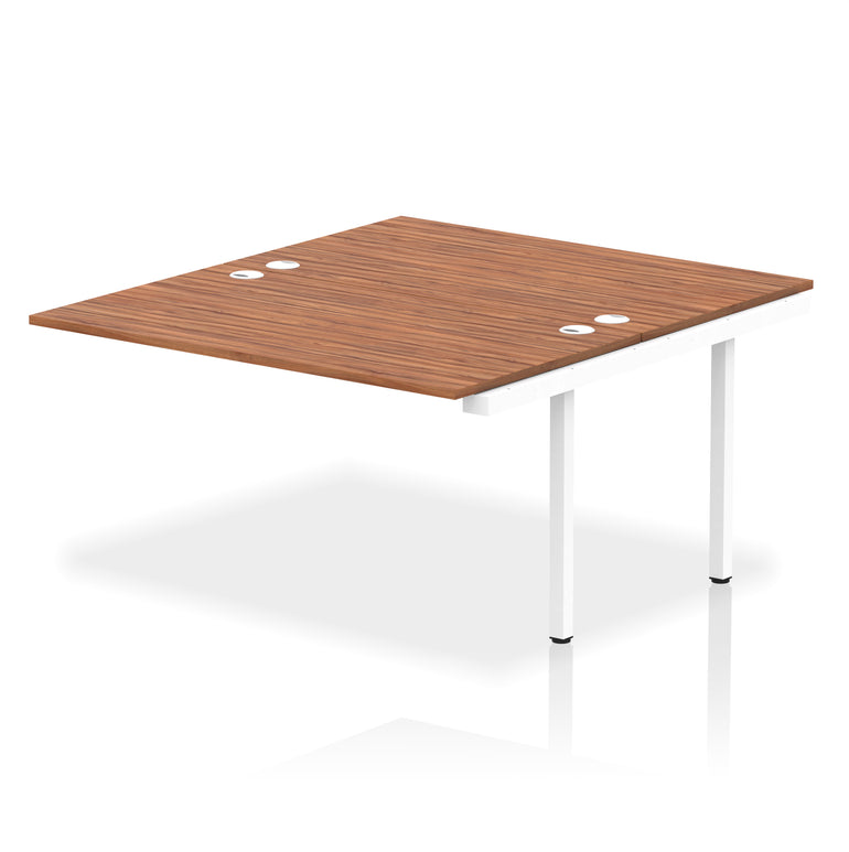 Impulse B2B 2 Person Bench Desk Extension Kit, 1200-1800mm Width, Multiple Colour & Frame Options, Durable MFC, 10 Year Warranty – Office Workstation, Self-Assembly