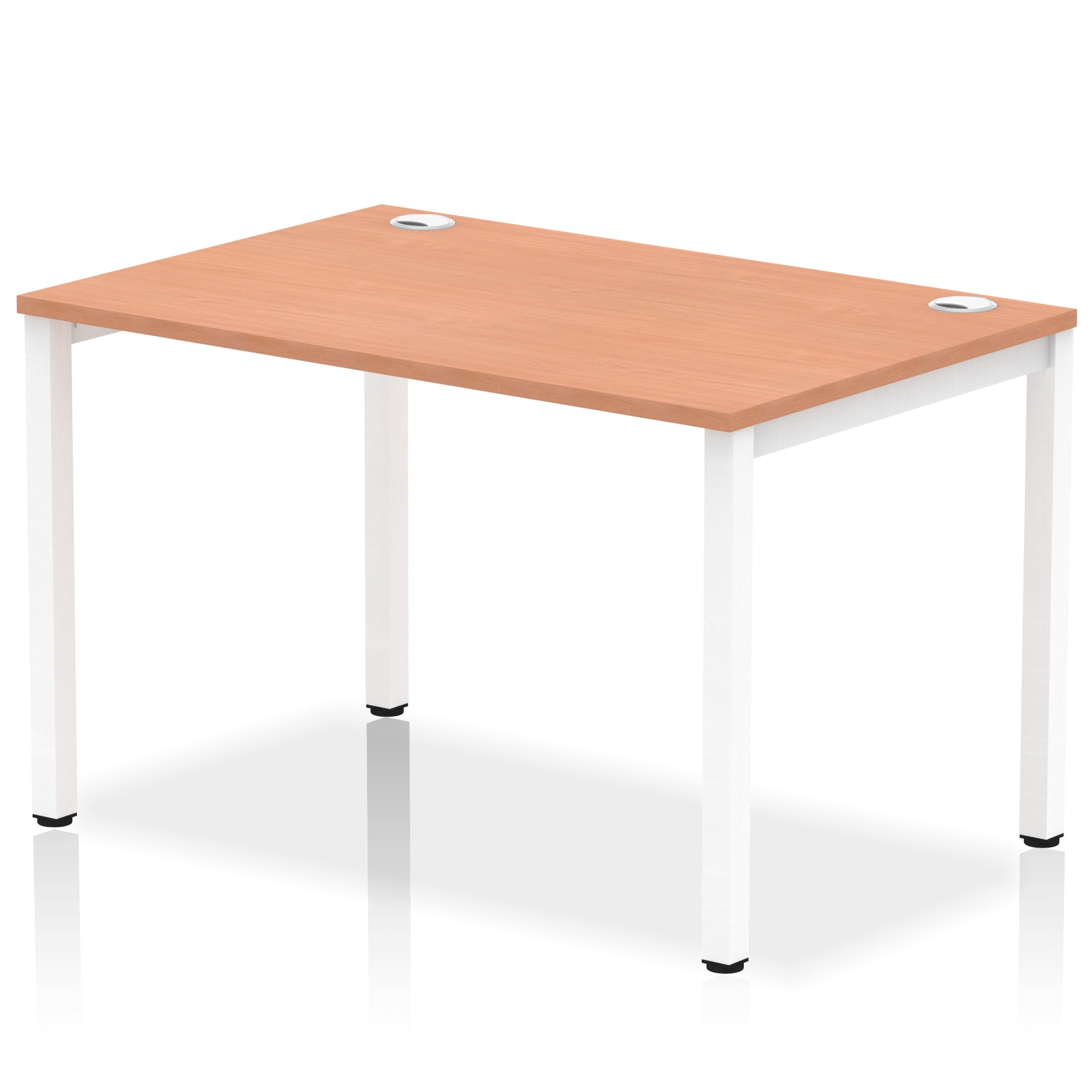 Impulse Single Starter Bench Desk – Office Workstation, 1200–1800mm Width, Multiple Top & Frame Colours, Durable MFC, Self-Assembly, 10 Year Warranty