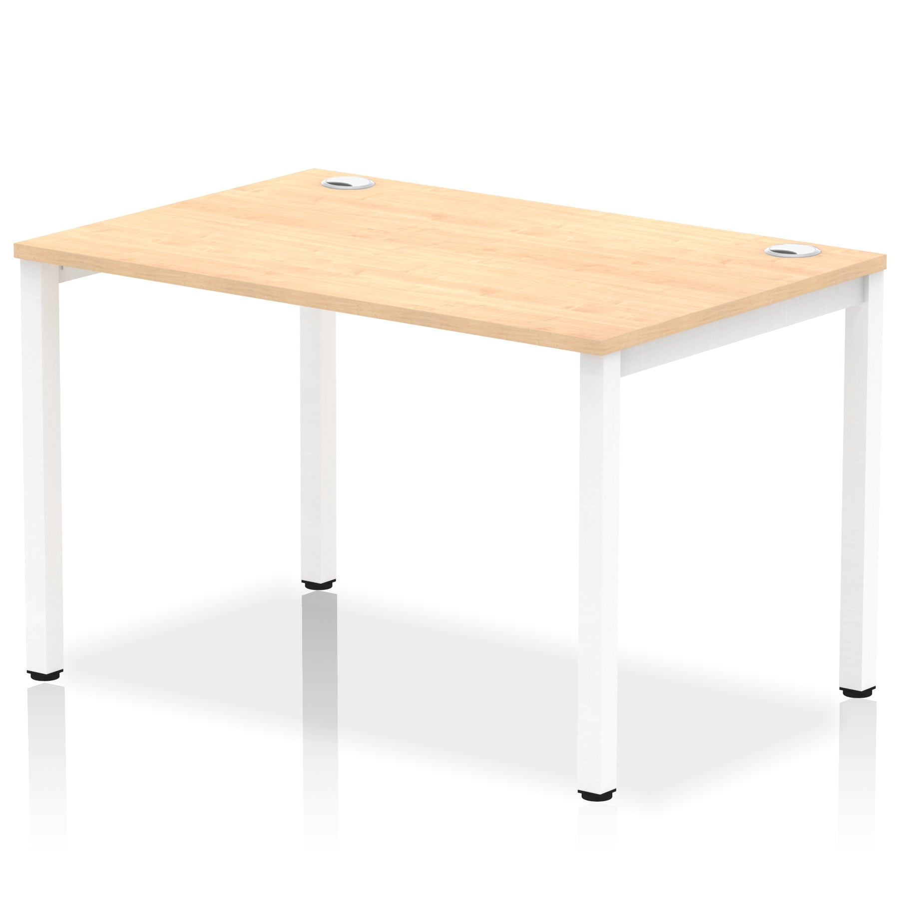 Impulse Single Starter Bench Desk – Office Workstation, 1200–1800mm Width, Multiple Top & Frame Colours, Durable MFC, Self-Assembly, 10 Year Warranty