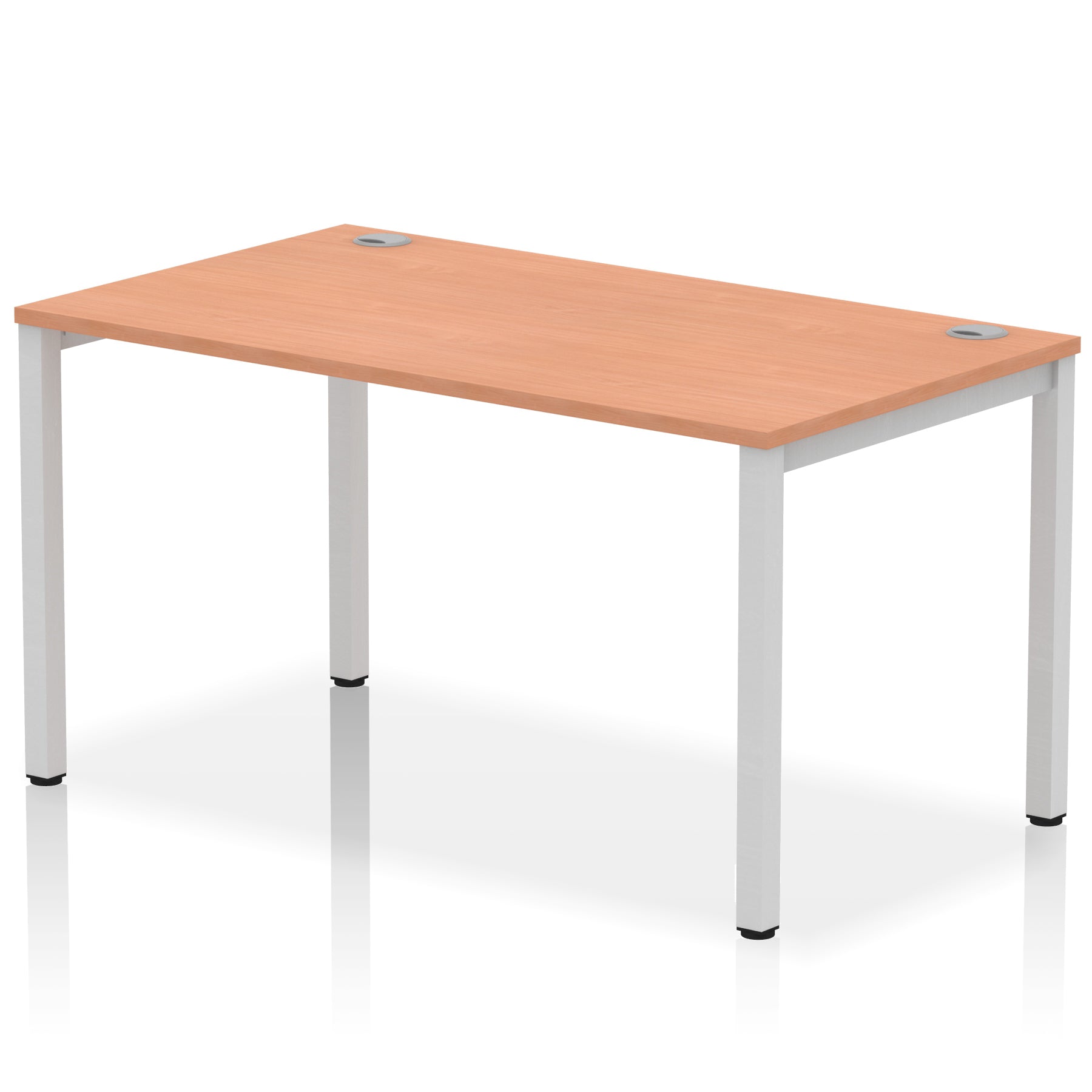 Impulse Single Starter Bench Desk – Office Workstation, 1200–1800mm Width, Multiple Top & Frame Colours, Durable MFC, Self-Assembly, 10 Year Warranty