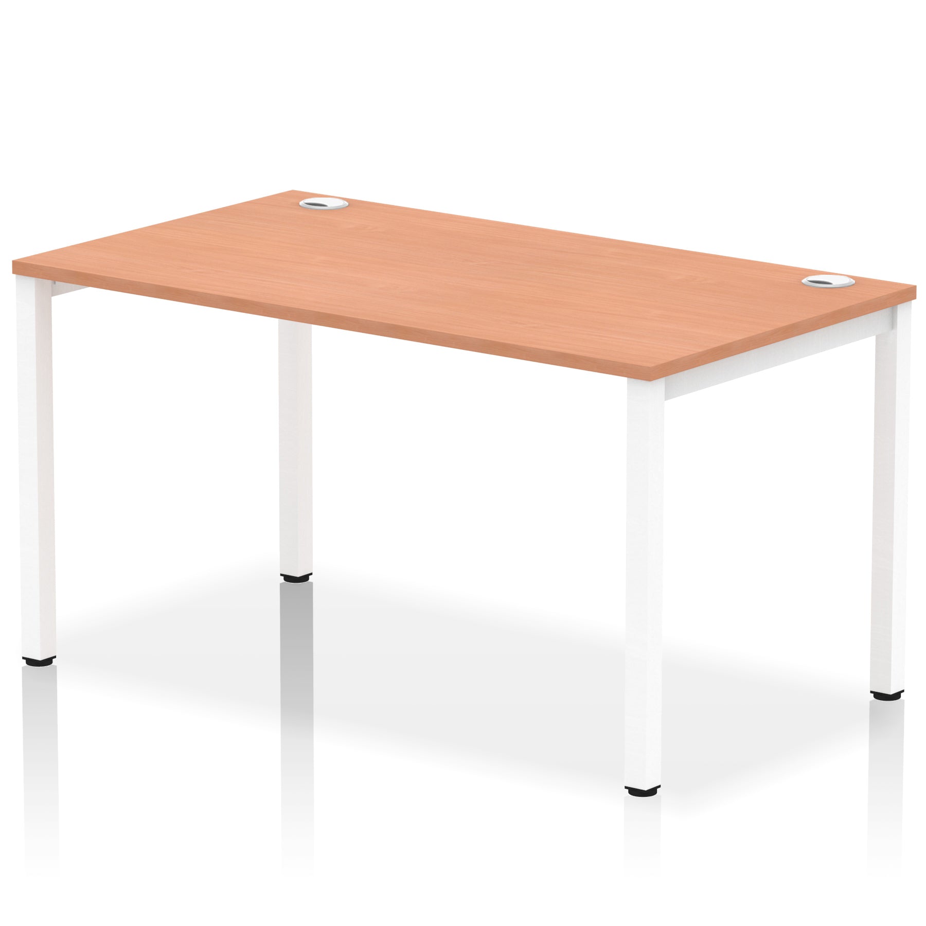 Impulse Single Starter Bench Desk – Office Workstation, 1200–1800mm Width, Multiple Top & Frame Colours, Durable MFC, Self-Assembly, 10 Year Warranty