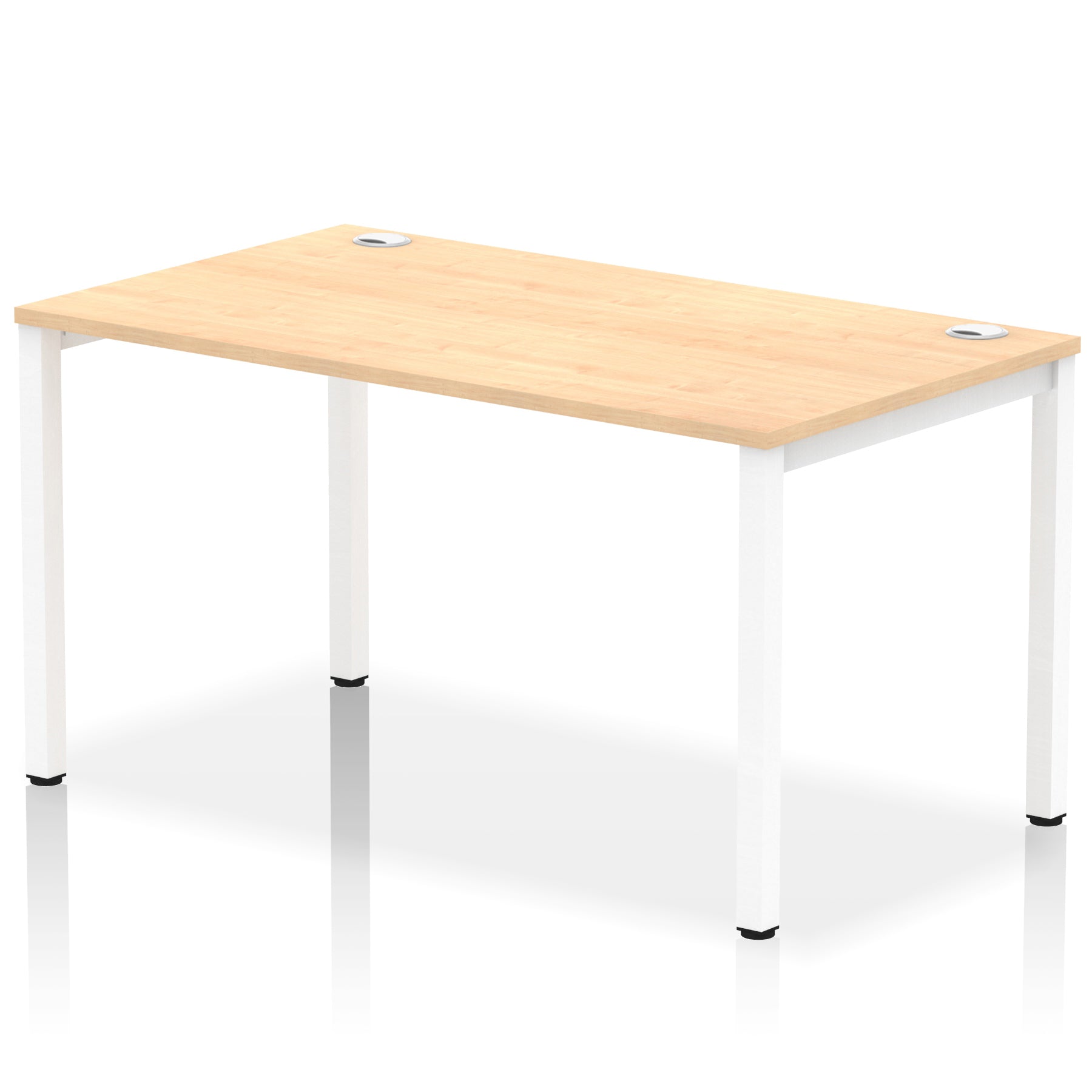Impulse Single Starter Bench Desk – Office Workstation, 1200–1800mm Width, Multiple Top & Frame Colours, Durable MFC, Self-Assembly, 10 Year Warranty