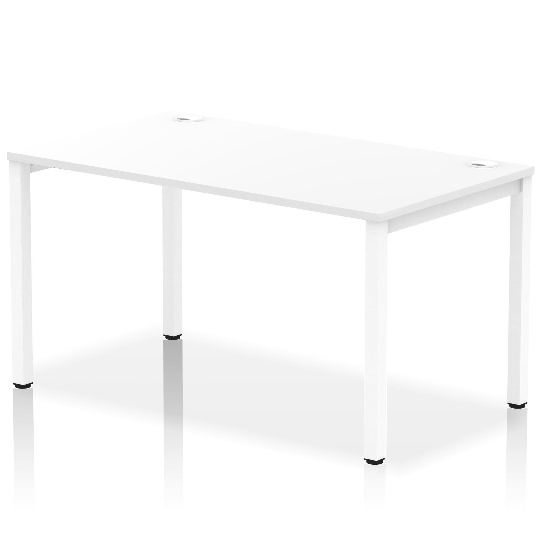 Impulse Single Starter Bench Desk – Office Workstation, 1200–1800mm Width, Multiple Top & Frame Colours, Durable MFC, Self-Assembly, 10 Year Warranty