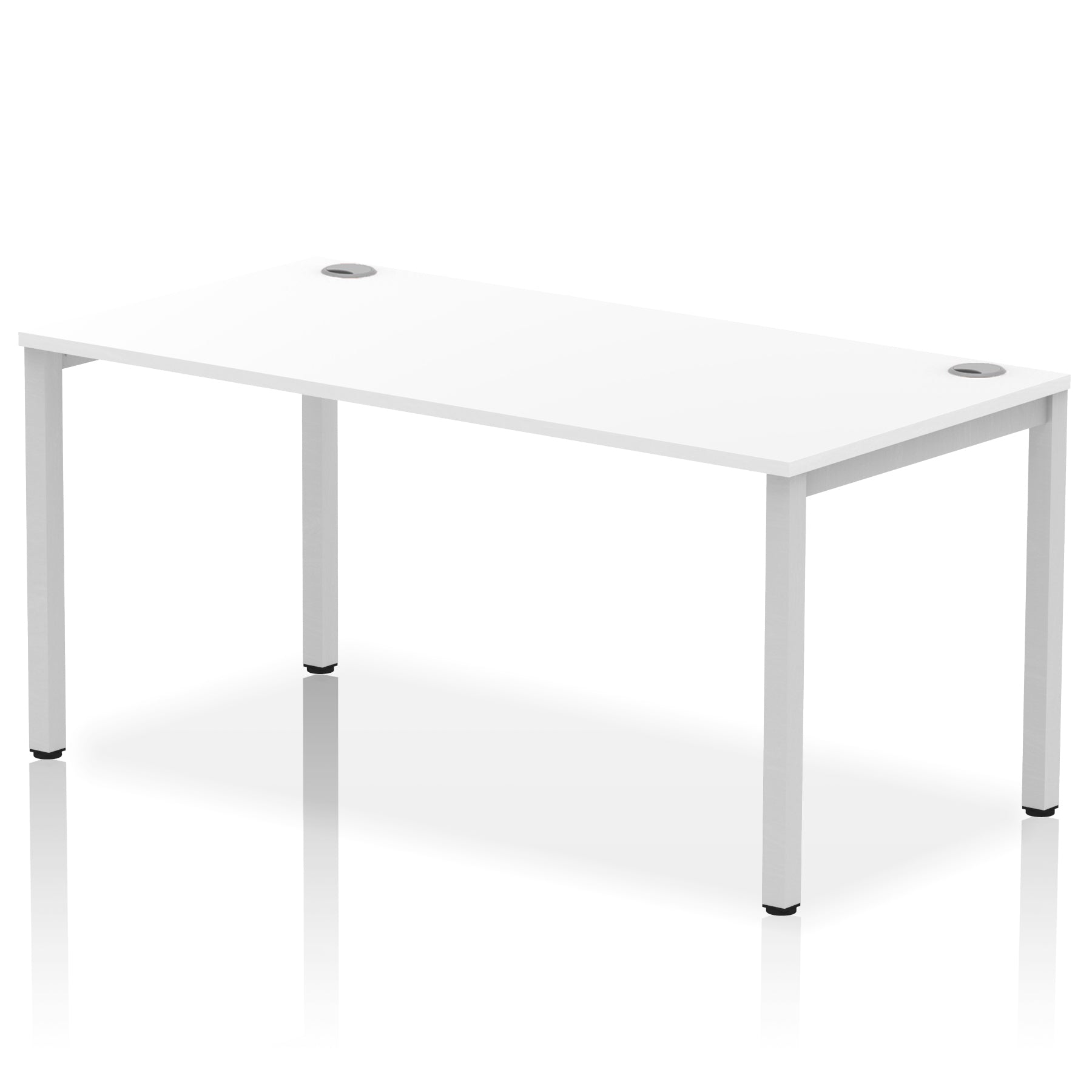 Impulse Single Starter Bench Desk – Office Workstation, 1200–1800mm Width, Multiple Top & Frame Colours, Durable MFC, Self-Assembly, 10 Year Warranty