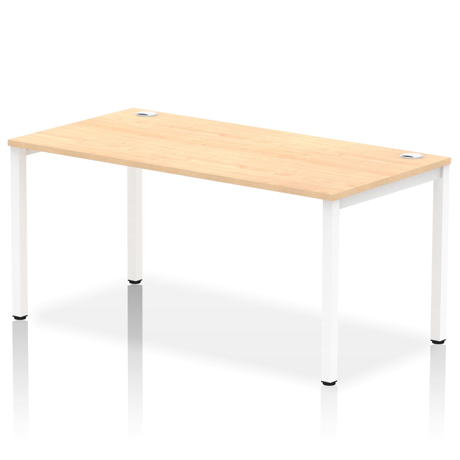 Impulse Single Starter Bench Desk – Office Workstation, 1200–1800mm Width, Multiple Top & Frame Colours, Durable MFC, Self-Assembly, 10 Year Warranty